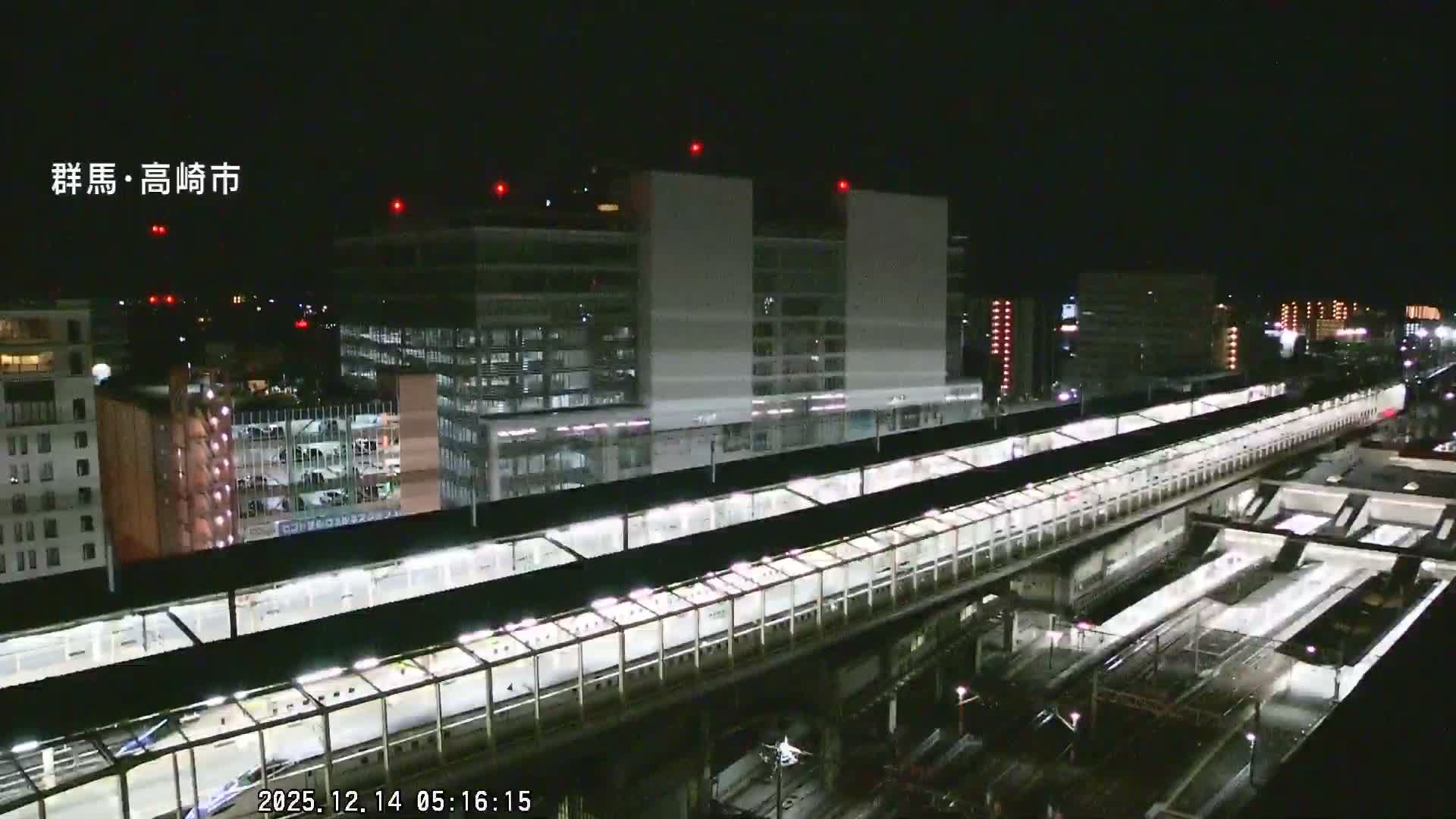Gunma, Takasaki City Skyline & Akagi Volcano View from Takasaki Railway Station ( 群馬県、高崎市のスカイラインと赤城山の高崎駅からの眺め )   Live Cam - Yashimacho, Takasaki Shi, Gunma, Kantō, Honshu, Japan