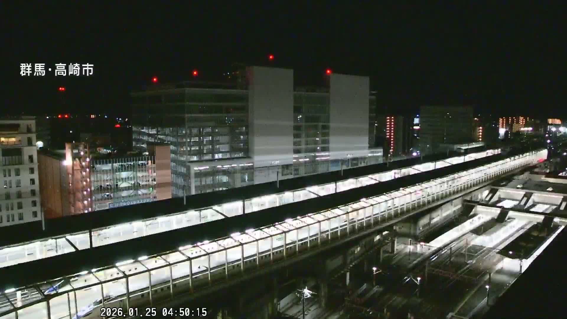 Gunma, Takasaki City Skyline & Akagi Volcano View from Takasaki Railway Station ( 群馬県、高崎市のスカイラインと赤城山の高崎駅からの眺め )   Live Cam - Yashimacho, Takasaki Shi, Gunma, Kantō, Honshu, Japan
