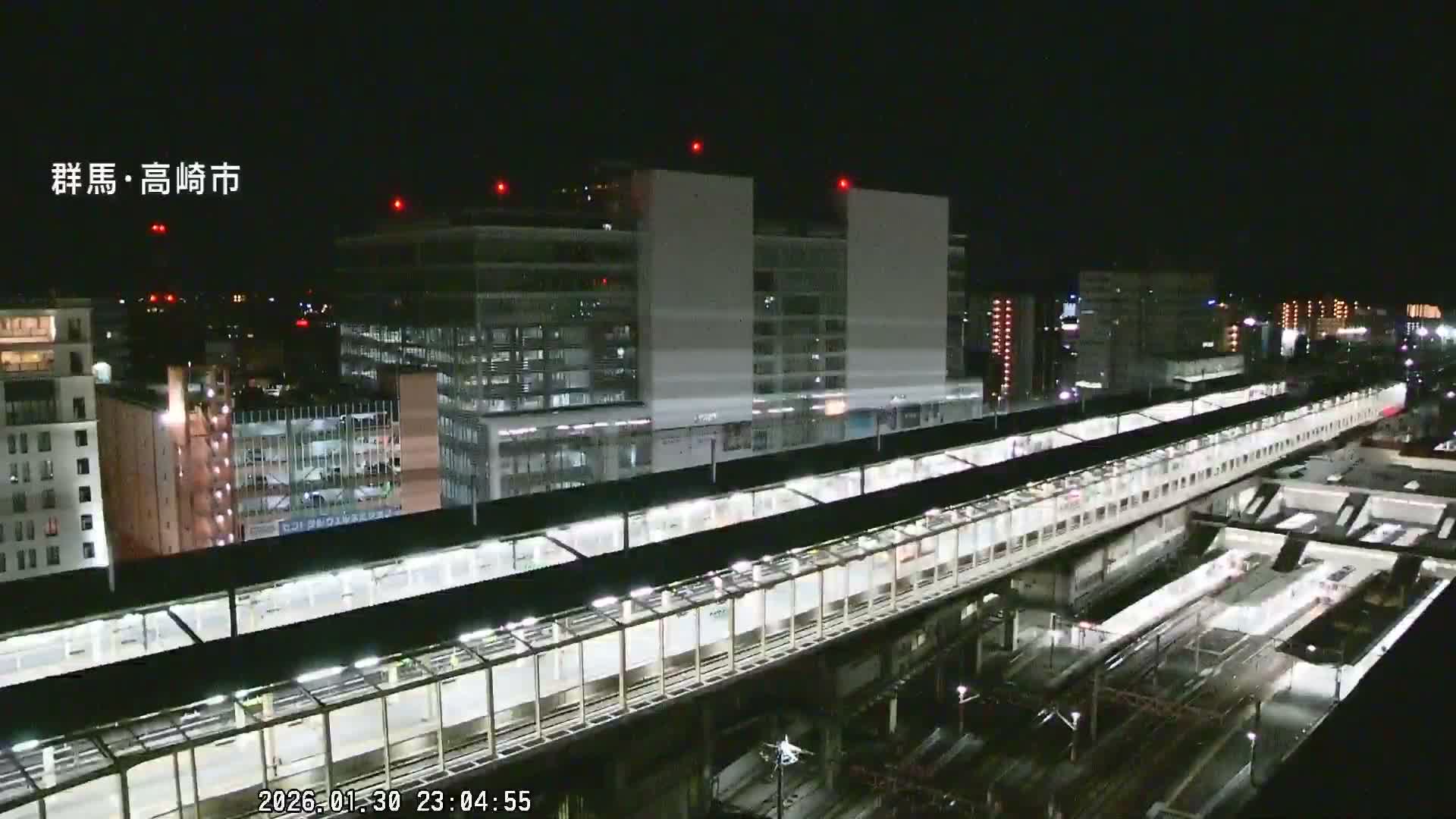 Gunma, Takasaki City Skyline & Akagi Volcano View from Takasaki Railway Station ( 群馬県、高崎市のスカイラインと赤城山の高崎駅からの眺め )   Live Cam - Yashimacho, Takasaki Shi, Gunma, Kantō, Honshu, Japan