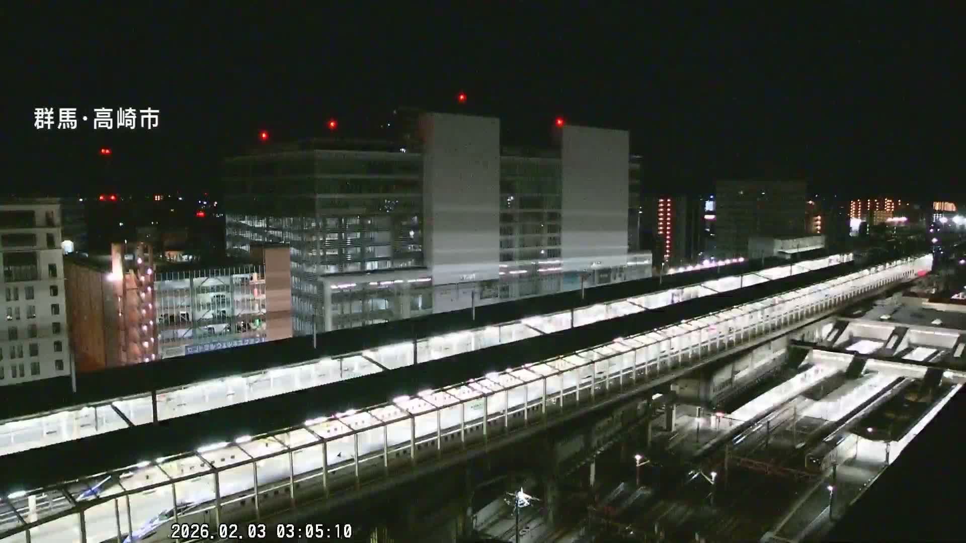 Gunma, Takasaki City Skyline & Akagi Volcano View from Takasaki Railway Station ( 群馬県、高崎市のスカイラインと赤城山の高崎駅からの眺め )   Live Cam - Yashimacho, Takasaki Shi, Gunma, Kantō, Honshu, Japan