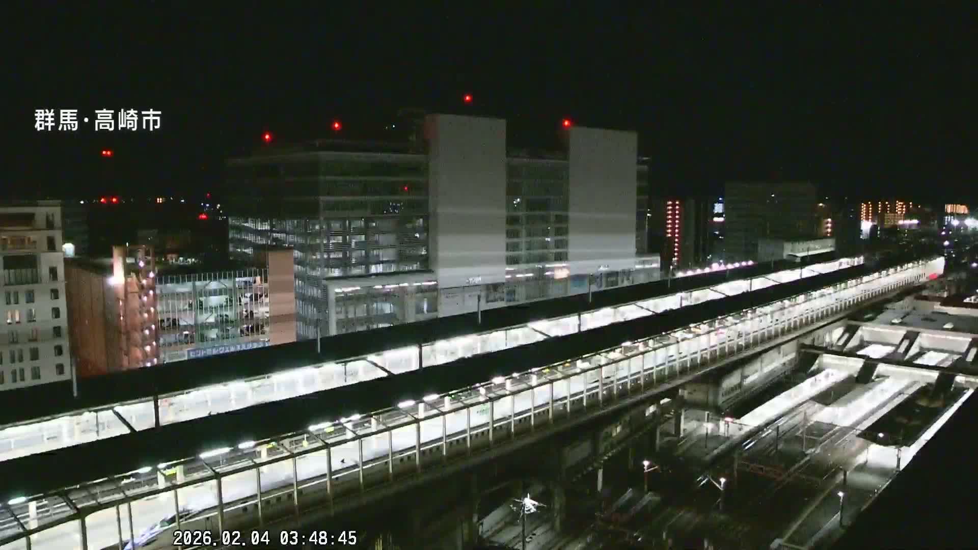 Gunma, Takasaki City Skyline & Akagi Volcano View from Takasaki Railway Station ( 群馬県、高崎市のスカイラインと赤城山の高崎駅からの眺め )   Live Cam - Yashimacho, Takasaki Shi, Gunma, Kantō, Honshu, Japan