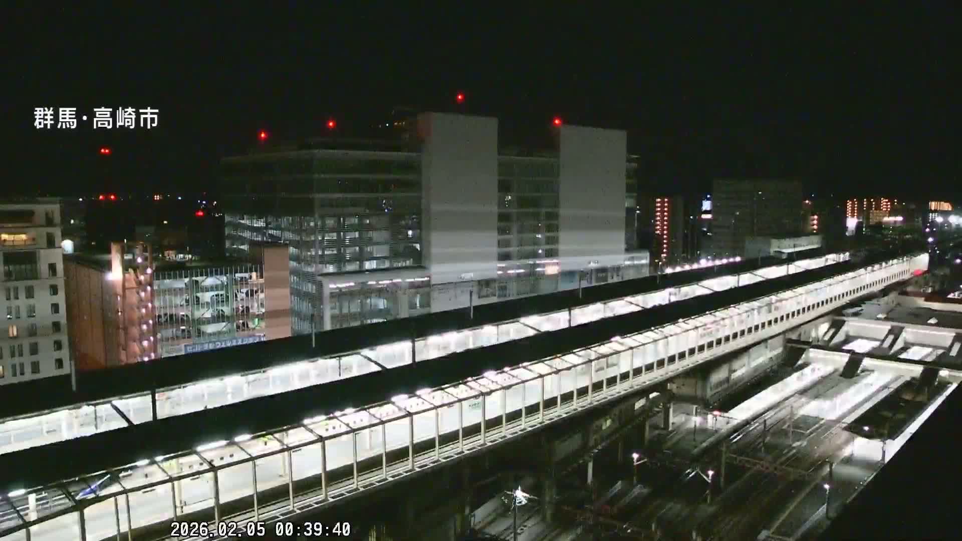 Gunma, Takasaki City Skyline & Akagi Volcano View from Takasaki Railway Station ( 群馬県、高崎市のスカイラインと赤城山の高崎駅からの眺め )   Live Cam - Yashimacho, Takasaki Shi, Gunma, Kantō, Honshu, Japan