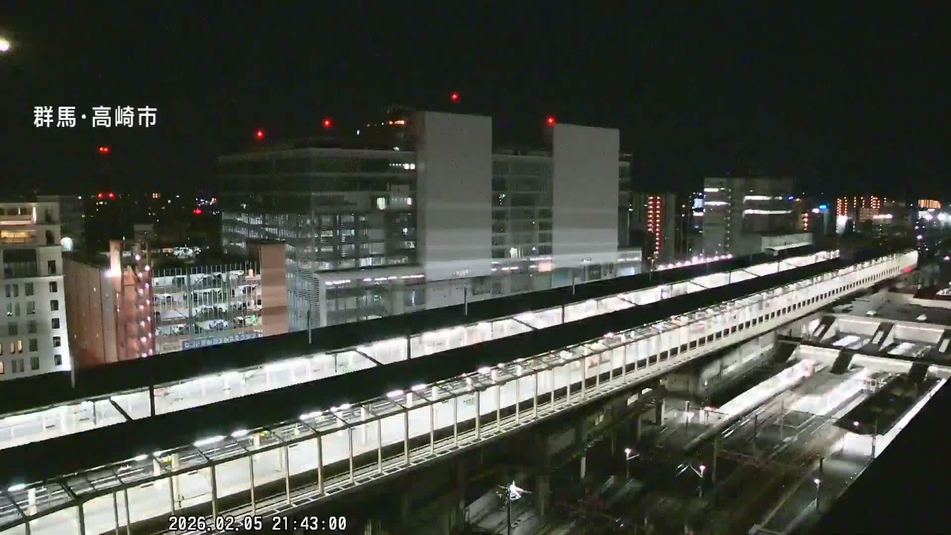 Gunma, Takasaki City Skyline & Akagi Volcano View from Takasaki Railway Station ( 群馬県、高崎市のスカイラインと赤城山の高崎駅からの眺め )   Live Cam - Yashimacho, Takasaki Shi, Gunma, Kantō, Honshu, Japan