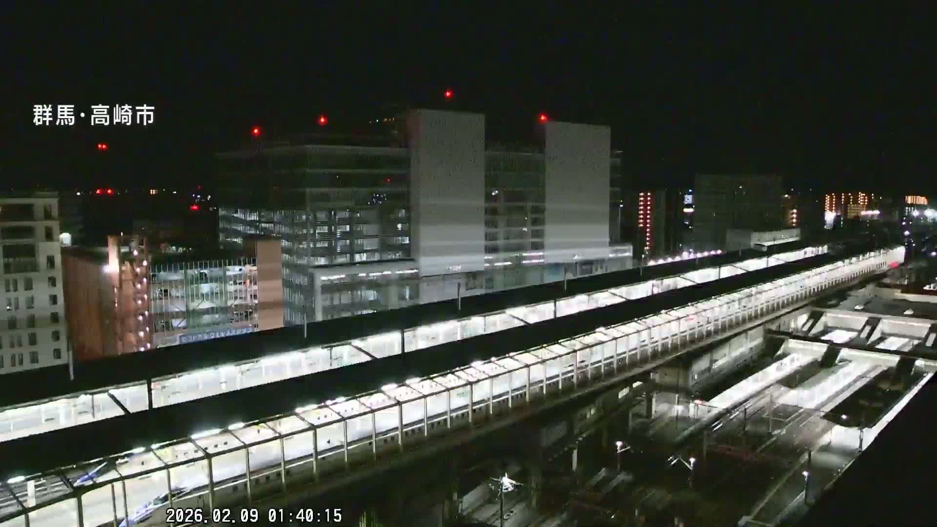 Gunma, Takasaki City Skyline & Akagi Volcano View from Takasaki Railway Station ( 群馬県、高崎市のスカイラインと赤城山の高崎駅からの眺め )   Live Cam - Yashimacho, Takasaki Shi, Gunma, Kantō, Honshu, Japan