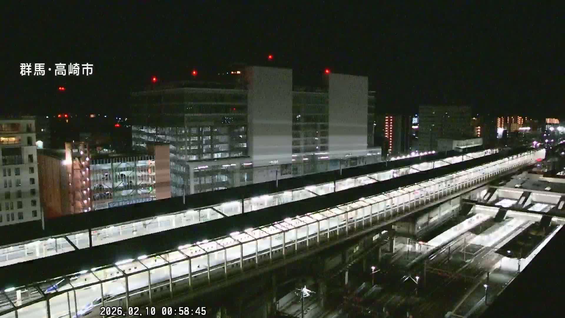 Gunma, Takasaki City Skyline & Akagi Volcano View from Takasaki Railway Station ( 群馬県、高崎市のスカイラインと赤城山の高崎駅からの眺め )   Live Cam - Yashimacho, Takasaki Shi, Gunma, Kantō, Honshu, Japan