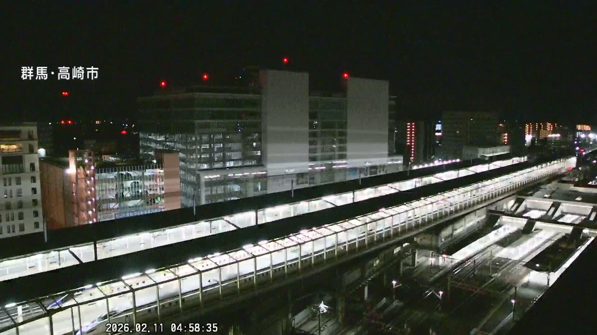 Gunma, Takasaki City Skyline & Akagi Volcano View from Takasaki Railway Station ( 群馬県、高崎市のスカイラインと赤城山の高崎駅からの眺め )   Live Cam - Yashimacho, Takasaki Shi, Gunma, Kantō, Honshu, Japan