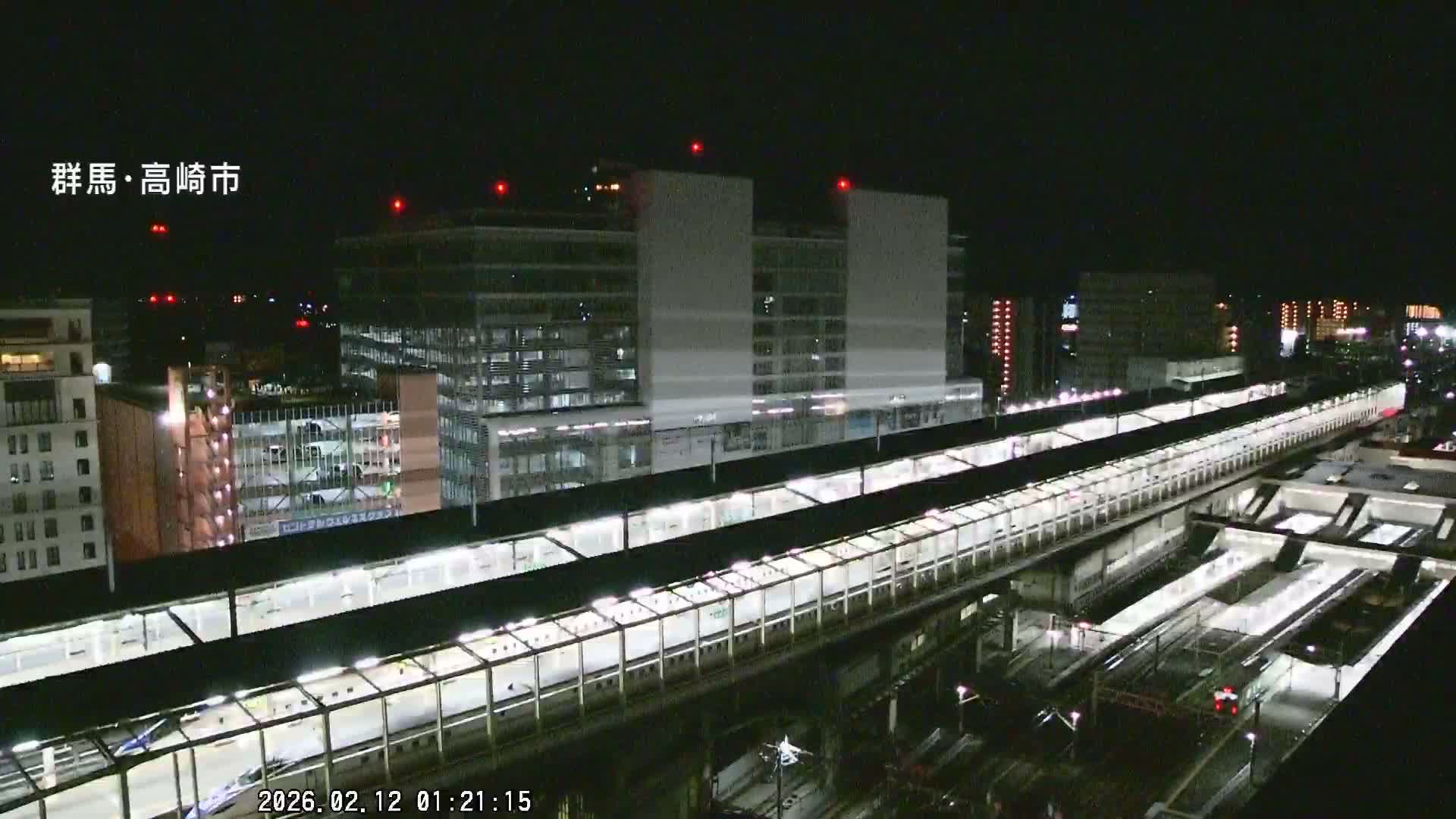 Gunma, Takasaki City Skyline & Akagi Volcano View from Takasaki Railway Station ( 群馬県、高崎市のスカイラインと赤城山の高崎駅からの眺め )   Live Cam - Yashimacho, Takasaki Shi, Gunma, Kantō, Honshu, Japan