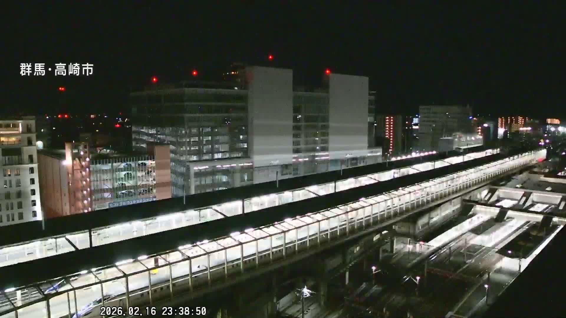 Gunma, Takasaki City Skyline & Akagi Volcano View from Takasaki Railway Station ( 群馬県、高崎市のスカイラインと赤城山の高崎駅からの眺め )   Live Cam - Yashimacho, Takasaki Shi, Gunma, Kantō, Honshu, Japan