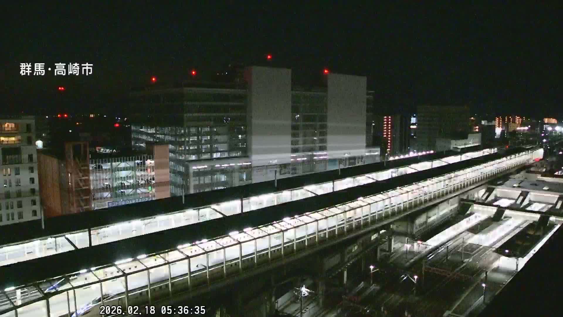 Gunma, Takasaki City Skyline & Akagi Volcano View from Takasaki Railway Station ( 群馬県、高崎市のスカイラインと赤城山の高崎駅からの眺め )   Live Cam - Yashimacho, Takasaki Shi, Gunma, Kantō, Honshu, Japan