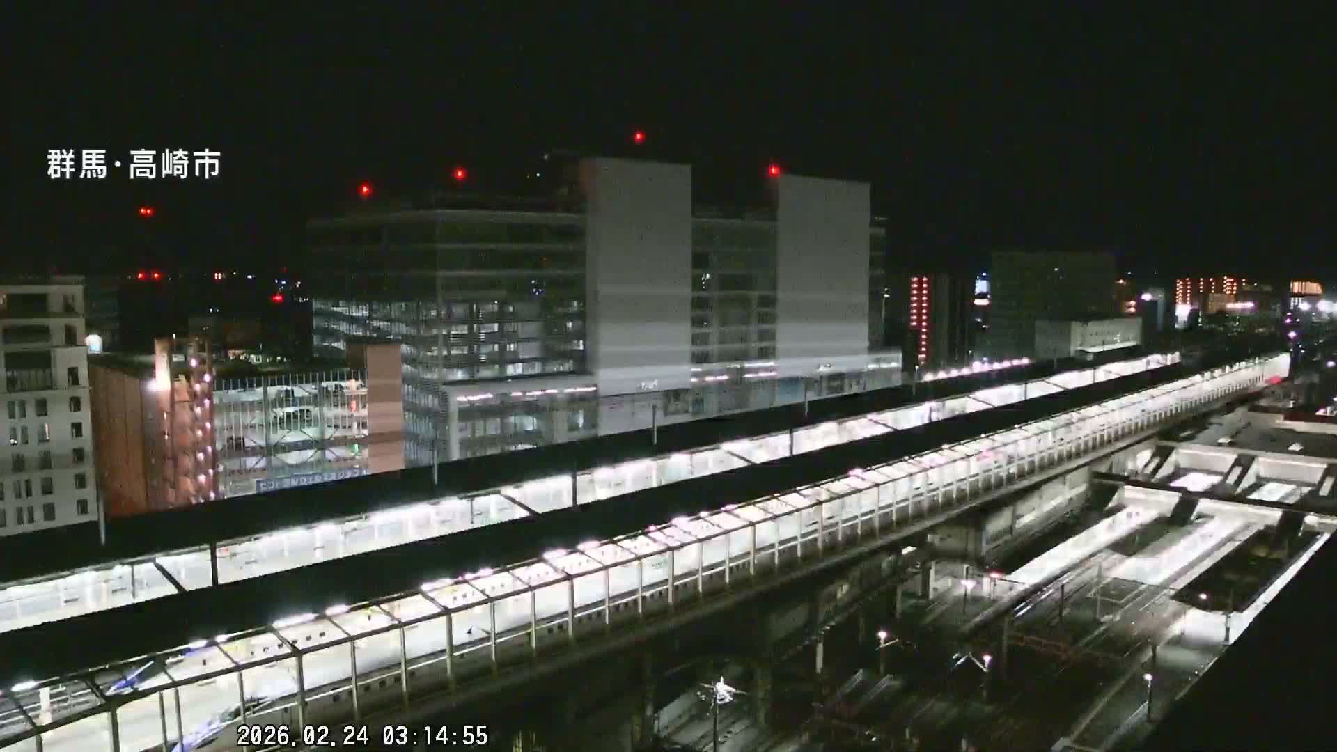Gunma, Takasaki City Skyline & Akagi Volcano View from Takasaki Railway Station ( 群馬県、高崎市のスカイラインと赤城山の高崎駅からの眺め )   Live Cam - Yashimacho, Takasaki Shi, Gunma, Kantō, Honshu, Japan