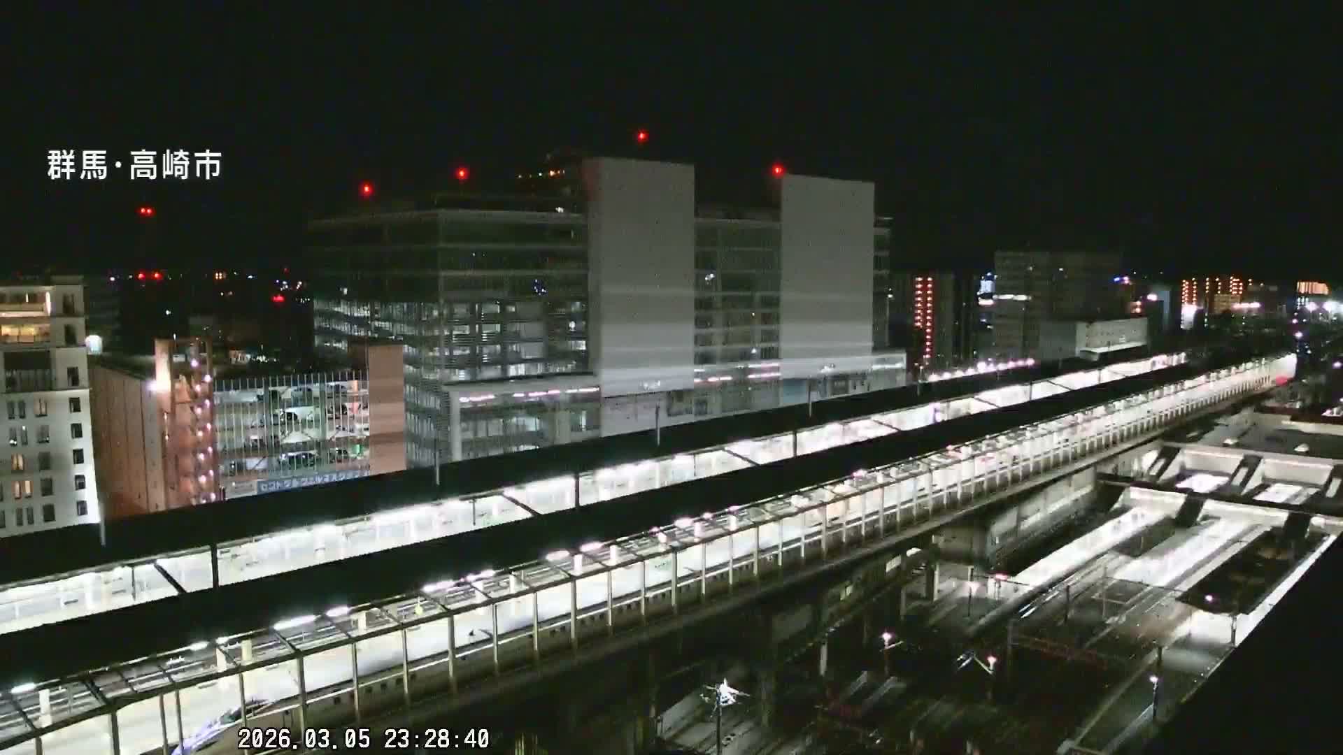 Gunma, Takasaki City Skyline & Akagi Volcano View from Takasaki Railway Station ( 群馬県、高崎市のスカイラインと赤城山の高崎駅からの眺め )   Live Cam - Yashimacho, Takasaki Shi, Gunma, Kantō, Honshu, Japan