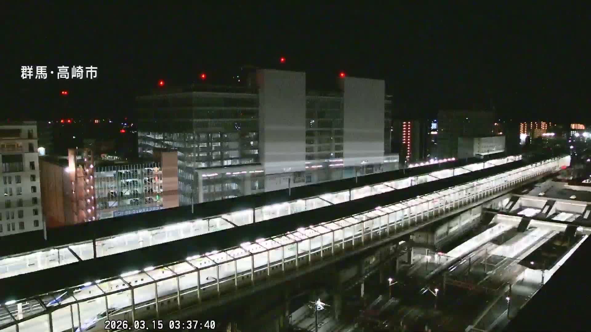 Gunma, Takasaki City Skyline & Akagi Volcano View from Takasaki Railway Station ( 群馬県、高崎市のスカイラインと赤城山の高崎駅からの眺め )   Live Cam - Yashimacho, Takasaki Shi, Gunma, Kantō, Honshu, Japan