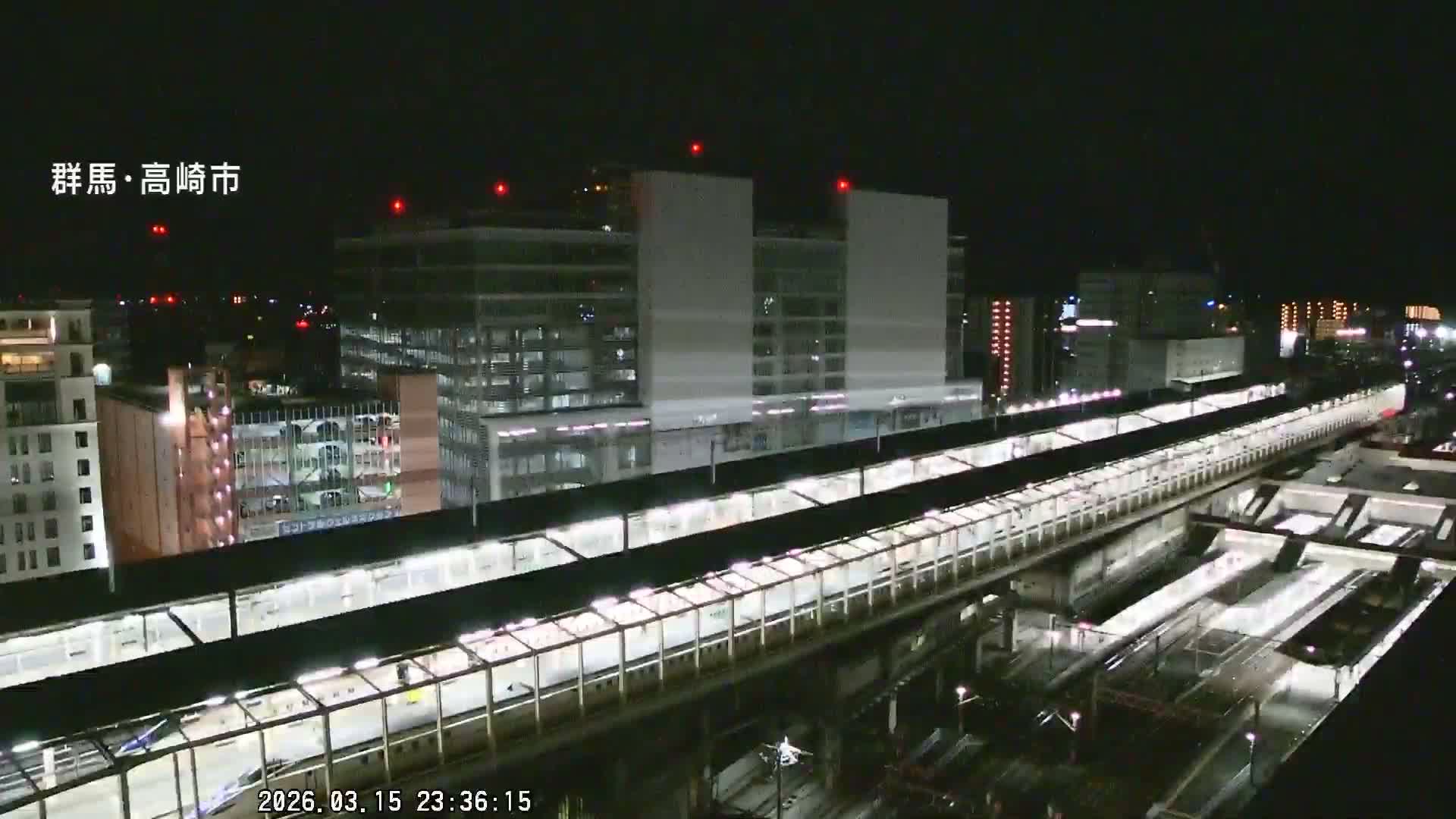 Gunma, Takasaki City Skyline & Akagi Volcano View from Takasaki Railway Station ( 群馬県、高崎市のスカイラインと赤城山の高崎駅からの眺め )   Live Cam - Yashimacho, Takasaki Shi, Gunma, Kantō, Honshu, Japan