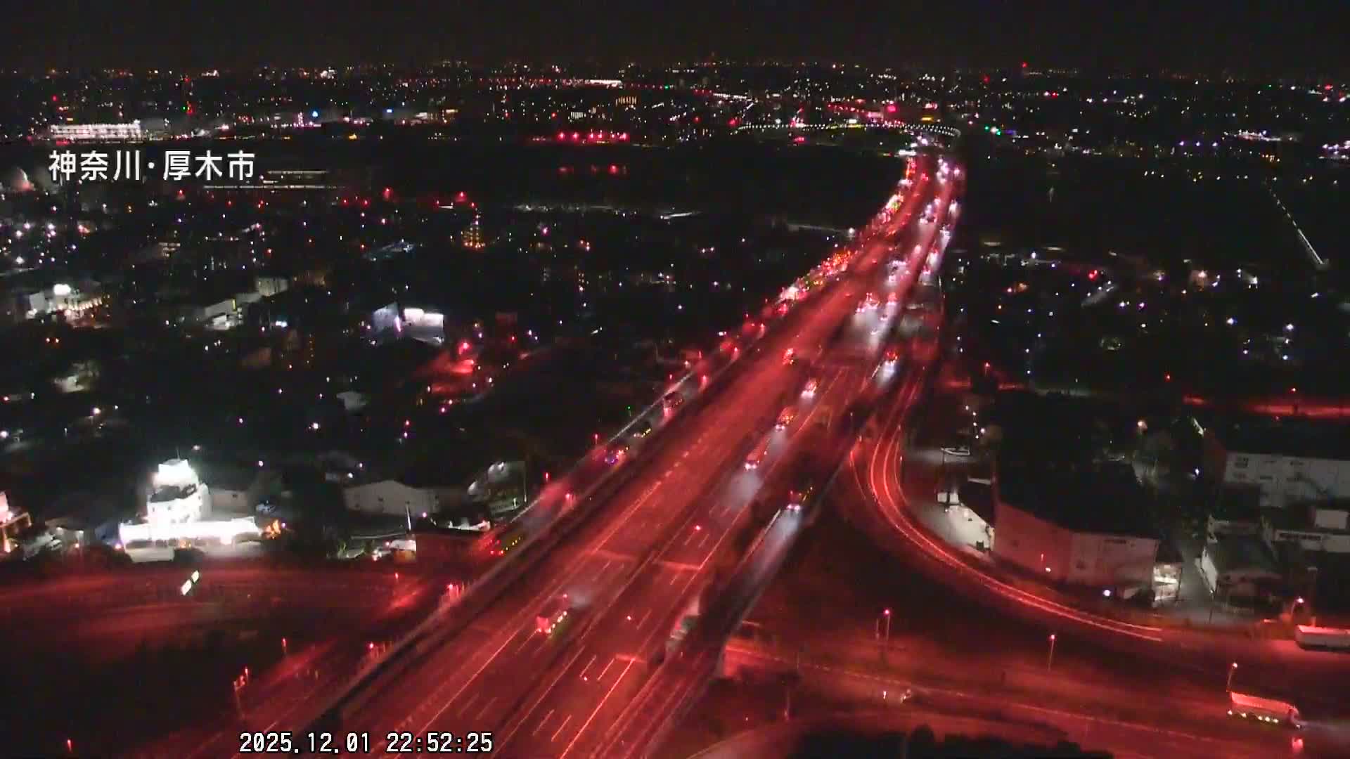 Kanagawa, Atsugi & Ebina City Skyline & Tomei Expressway Atsugi Interchange & Sagami River ( 神奈川・厚木・海老名シティスカイライン＆東名高速道路厚木IC ) Live Cam - Okata, Atsugi Shi, Kanagawa, Kantō, Honshu, Japan