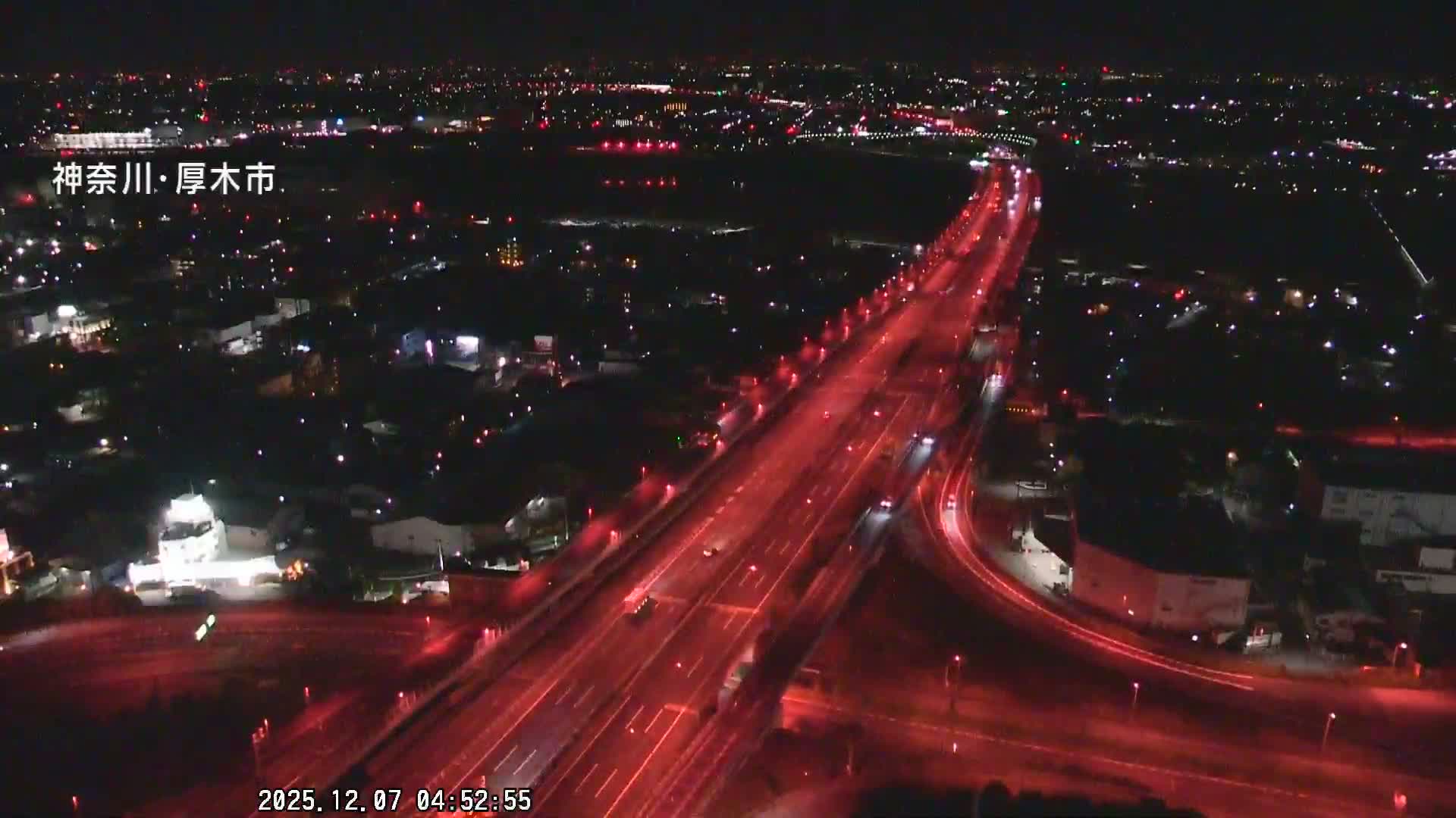 Kanagawa, Atsugi & Ebina City Skyline & Tomei Expressway Atsugi Interchange & Sagami River ( 神奈川・厚木・海老名シティスカイライン＆東名高速道路厚木IC ) Live Cam - Okata, Atsugi Shi, Kanagawa, Kantō, Honshu, Japan