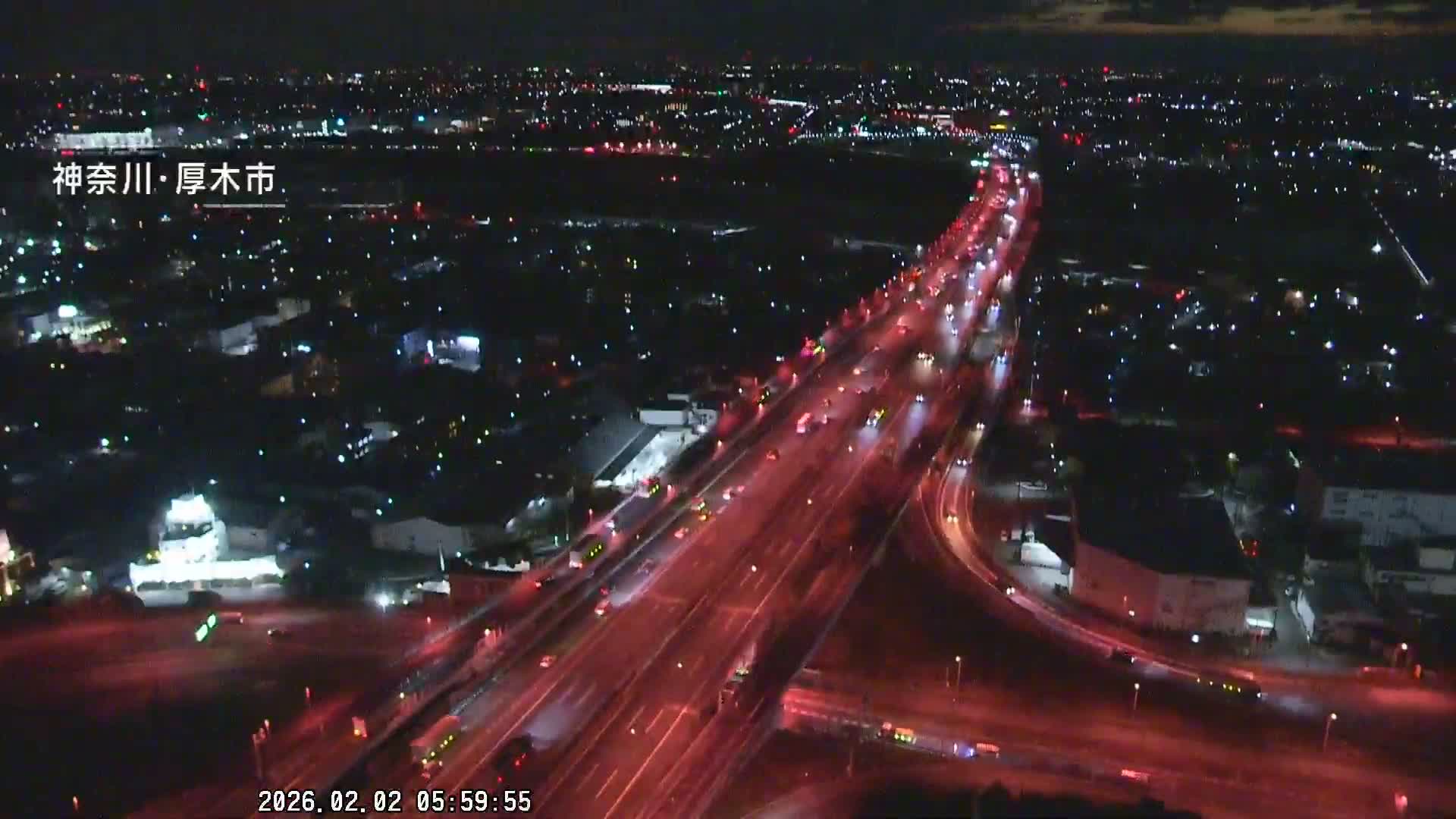 Kanagawa, Atsugi & Ebina City Skyline & Tomei Expressway Atsugi Interchange & Sagami River ( 神奈川・厚木・海老名シティスカイライン＆東名高速道路厚木IC ) Live Cam - Okata, Atsugi Shi, Kanagawa, Kantō, Honshu, Japan