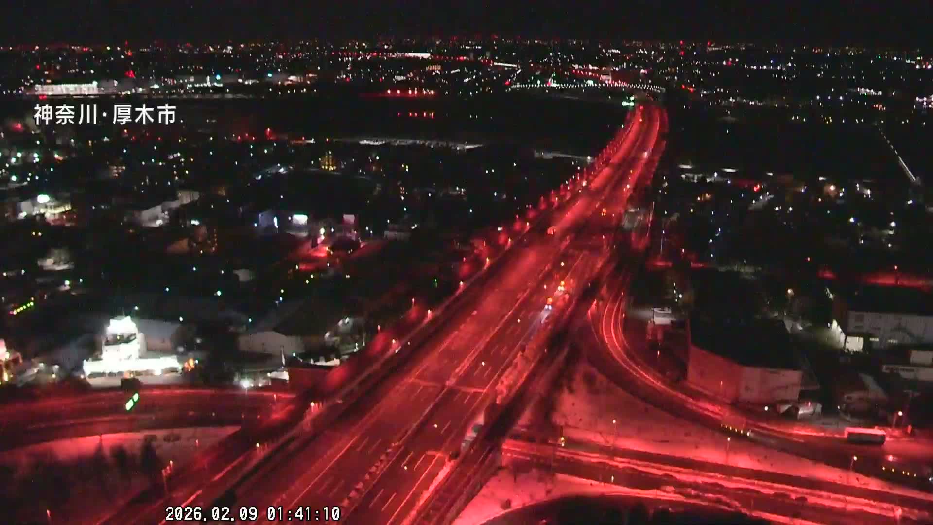 Kanagawa, Atsugi & Ebina City Skyline & Tomei Expressway Atsugi Interchange & Sagami River ( 神奈川・厚木・海老名シティスカイライン＆東名高速道路厚木IC ) Live Cam - Okata, Atsugi Shi, Kanagawa, Kantō, Honshu, Japan