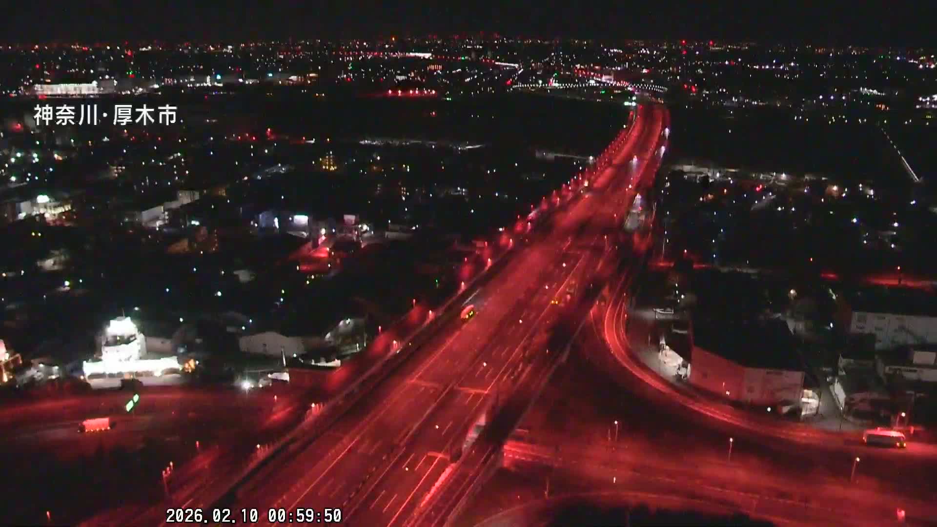Kanagawa, Atsugi & Ebina City Skyline & Tomei Expressway Atsugi Interchange & Sagami River ( 神奈川・厚木・海老名シティスカイライン＆東名高速道路厚木IC ) Live Cam - Okata, Atsugi Shi, Kanagawa, Kantō, Honshu, Japan
