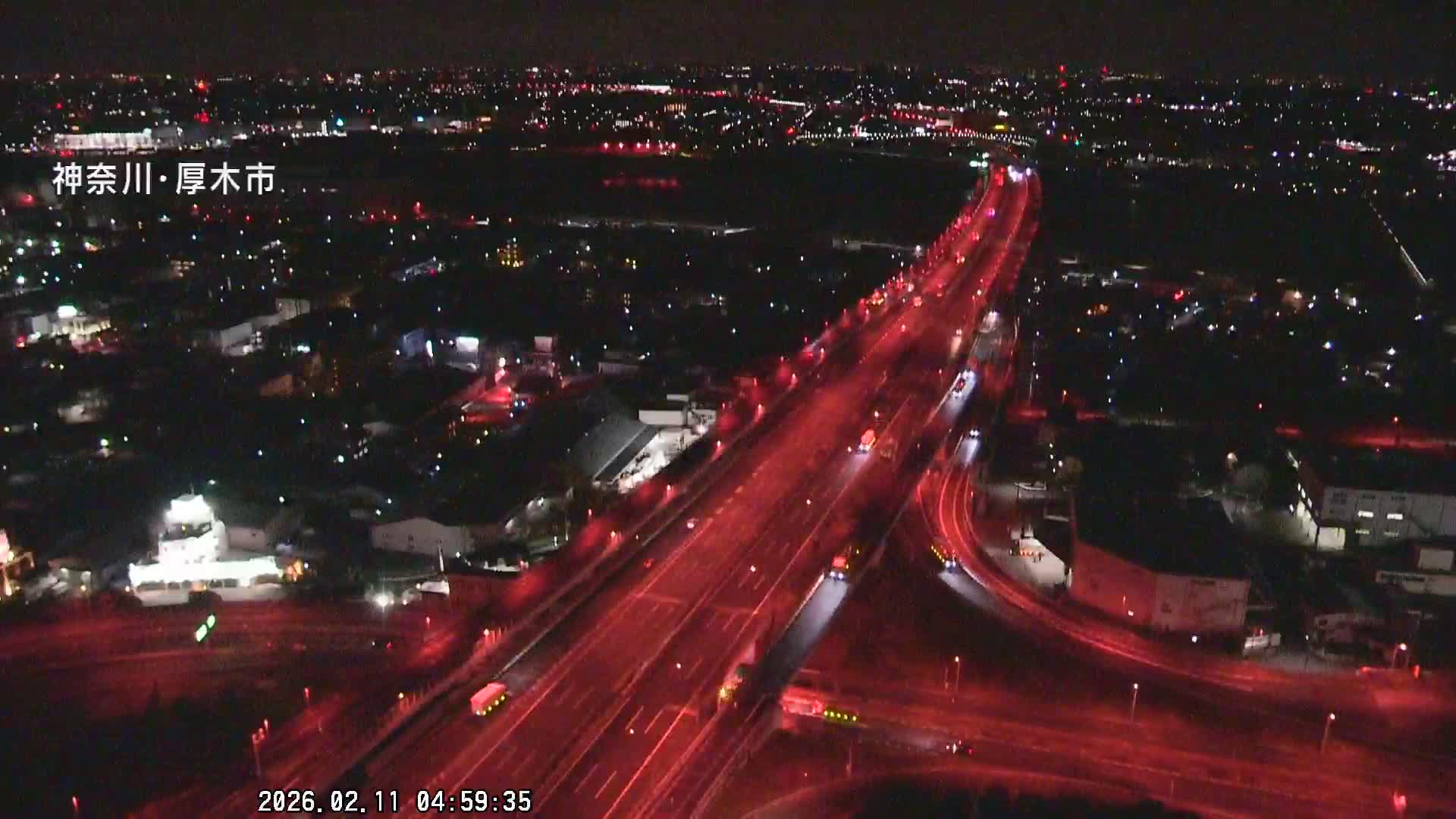 Kanagawa, Atsugi & Ebina City Skyline & Tomei Expressway Atsugi Interchange & Sagami River ( 神奈川・厚木・海老名シティスカイライン＆東名高速道路厚木IC ) Live Cam - Okata, Atsugi Shi, Kanagawa, Kantō, Honshu, Japan