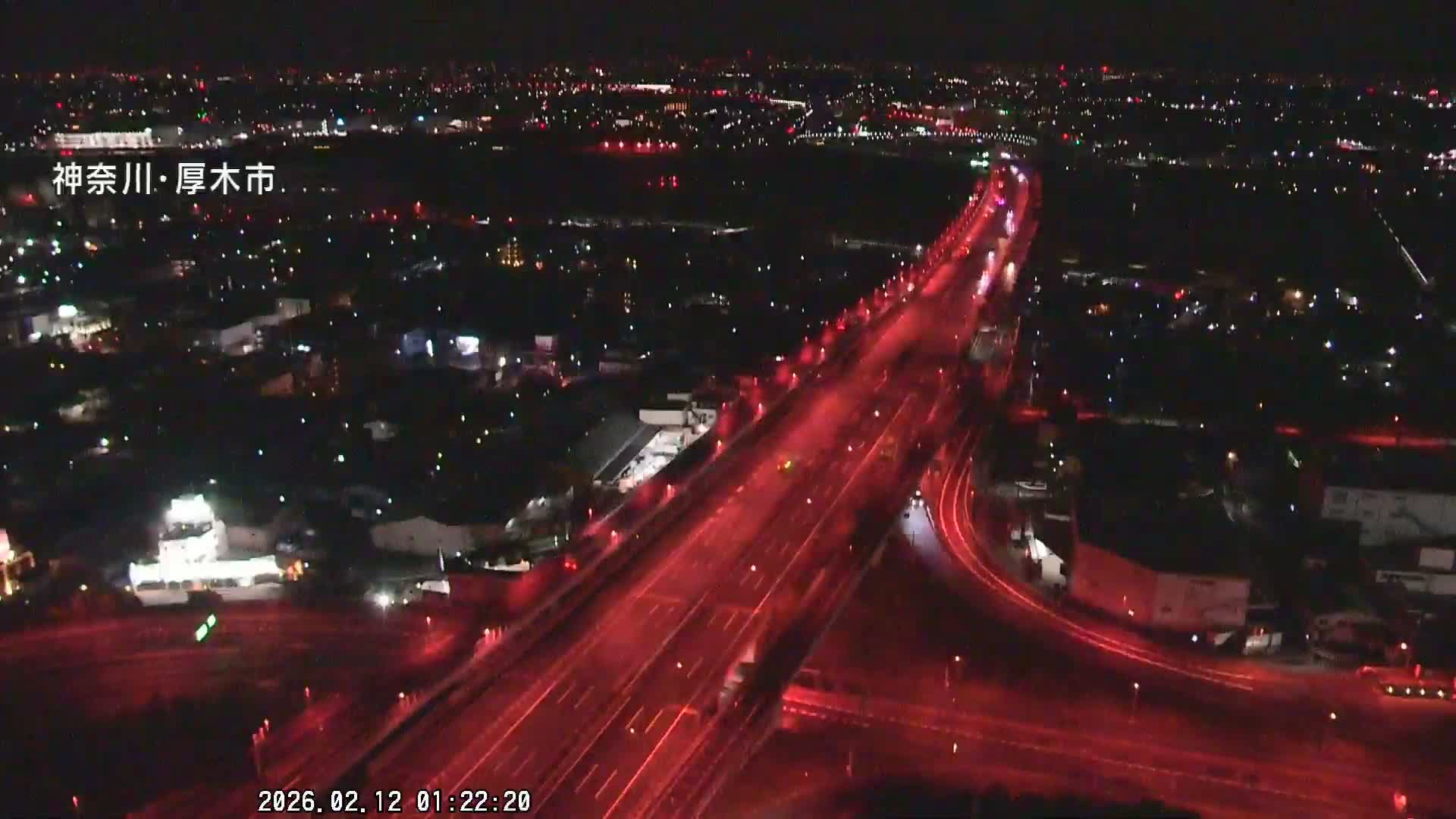 Kanagawa, Atsugi & Ebina City Skyline & Tomei Expressway Atsugi Interchange & Sagami River ( 神奈川・厚木・海老名シティスカイライン＆東名高速道路厚木IC ) Live Cam - Okata, Atsugi Shi, Kanagawa, Kantō, Honshu, Japan