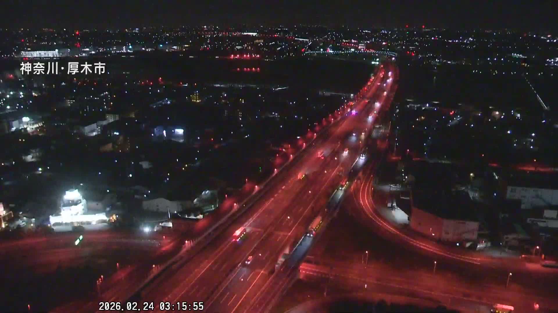 Kanagawa, Atsugi & Ebina City Skyline & Tomei Expressway Atsugi Interchange & Sagami River ( 神奈川・厚木・海老名シティスカイライン＆東名高速道路厚木IC ) Live Cam - Okata, Atsugi Shi, Kanagawa, Kantō, Honshu, Japan