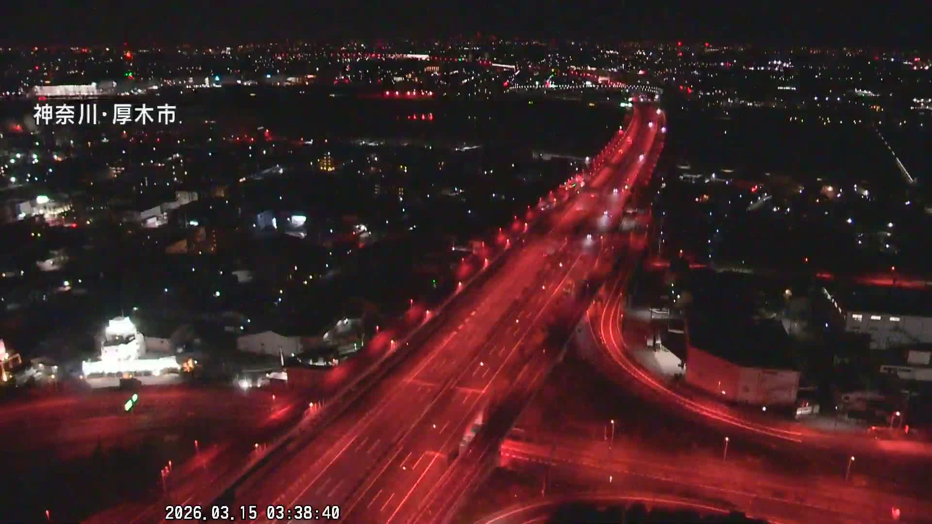 Kanagawa, Atsugi & Ebina City Skyline & Tomei Expressway Atsugi Interchange & Sagami River ( 神奈川・厚木・海老名シティスカイライン＆東名高速道路厚木IC ) Live Cam - Okata, Atsugi Shi, Kanagawa, Kantō, Honshu, Japan