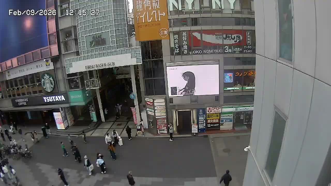 Osaka, Chuo Ward , Dotonbori, Ebisu Bashi - Suji Shopping Street Live Cam - 5-8 Chome,  Dotonbori, Chuo Ward ,Osaka, Kansai, Honshu, Japan