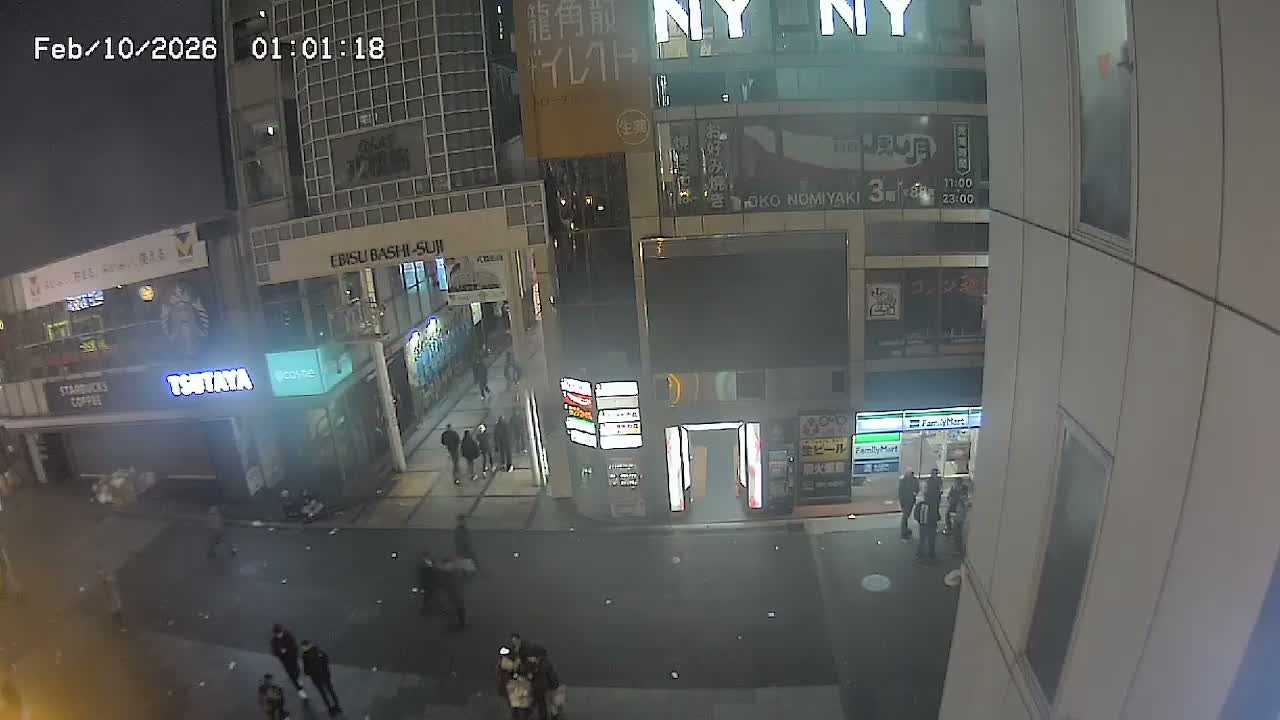 Osaka, Chuo Ward , Dotonbori, Ebisu Bashi - Suji Shopping Street Live Cam - 5-8 Chome,  Dotonbori, Chuo Ward ,Osaka, Kansai, Honshu, Japan