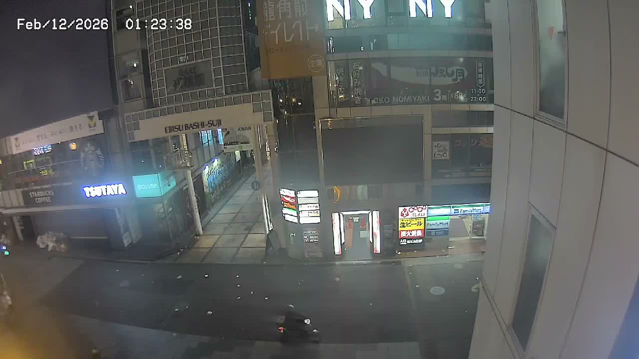 Osaka, Chuo Ward , Dotonbori, Ebisu Bashi - Suji Shopping Street Live Cam - 5-8 Chome,  Dotonbori, Chuo Ward ,Osaka, Kansai, Honshu, Japan