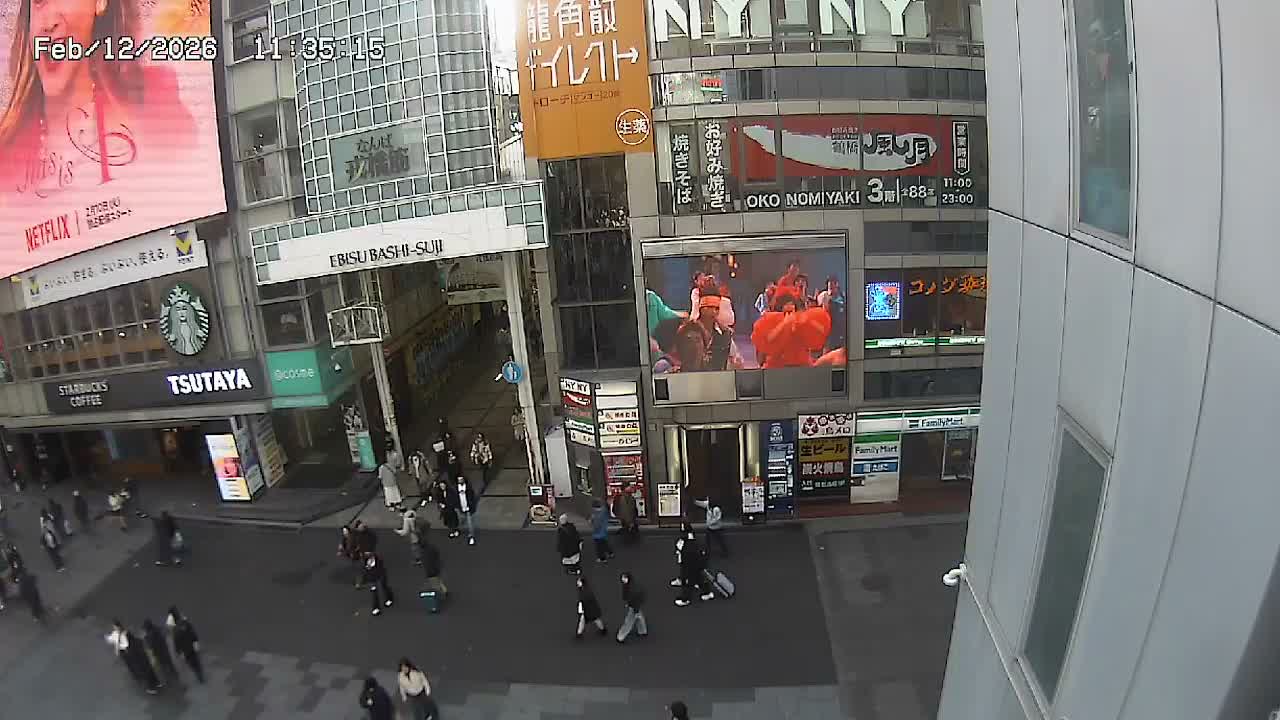 Osaka, Chuo Ward , Dotonbori, Ebisu Bashi - Suji Shopping Street Live Cam - 5-8 Chome,  Dotonbori, Chuo Ward ,Osaka, Kansai, Honshu, Japan
