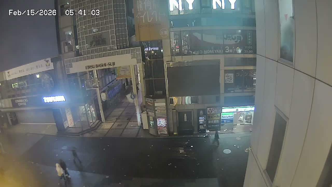 Osaka, Chuo Ward , Dotonbori, Ebisu Bashi - Suji Shopping Street Live Cam - 5-8 Chome,  Dotonbori, Chuo Ward ,Osaka, Kansai, Honshu, Japan