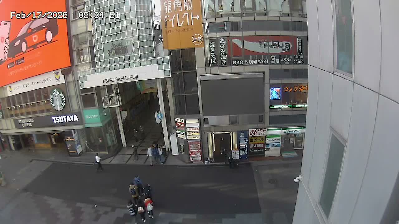 Osaka, Chuo Ward , Dotonbori, Ebisu Bashi - Suji Shopping Street Live Cam - 5-8 Chome,  Dotonbori, Chuo Ward ,Osaka, Kansai, Honshu, Japan