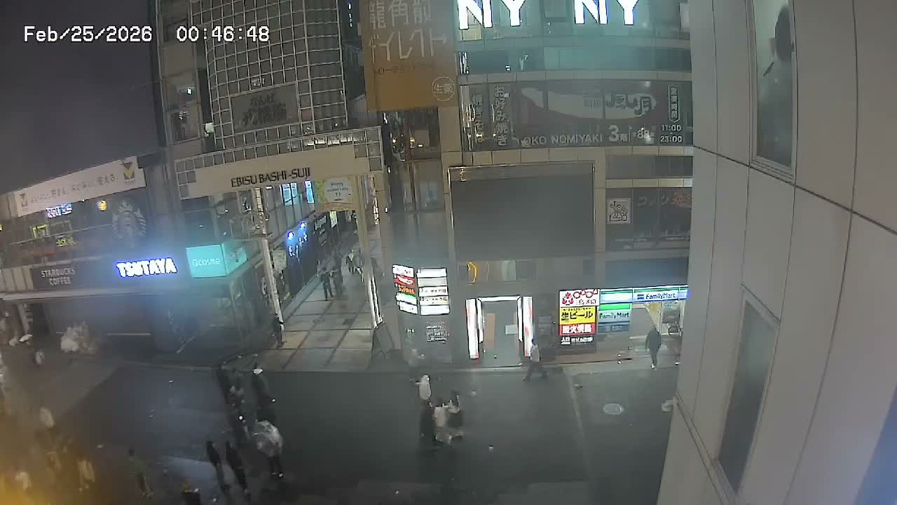 Osaka, Chuo Ward , Dotonbori, Ebisu Bashi - Suji Shopping Street Live Cam - 5-8 Chome,  Dotonbori, Chuo Ward ,Osaka, Kansai, Honshu, Japan