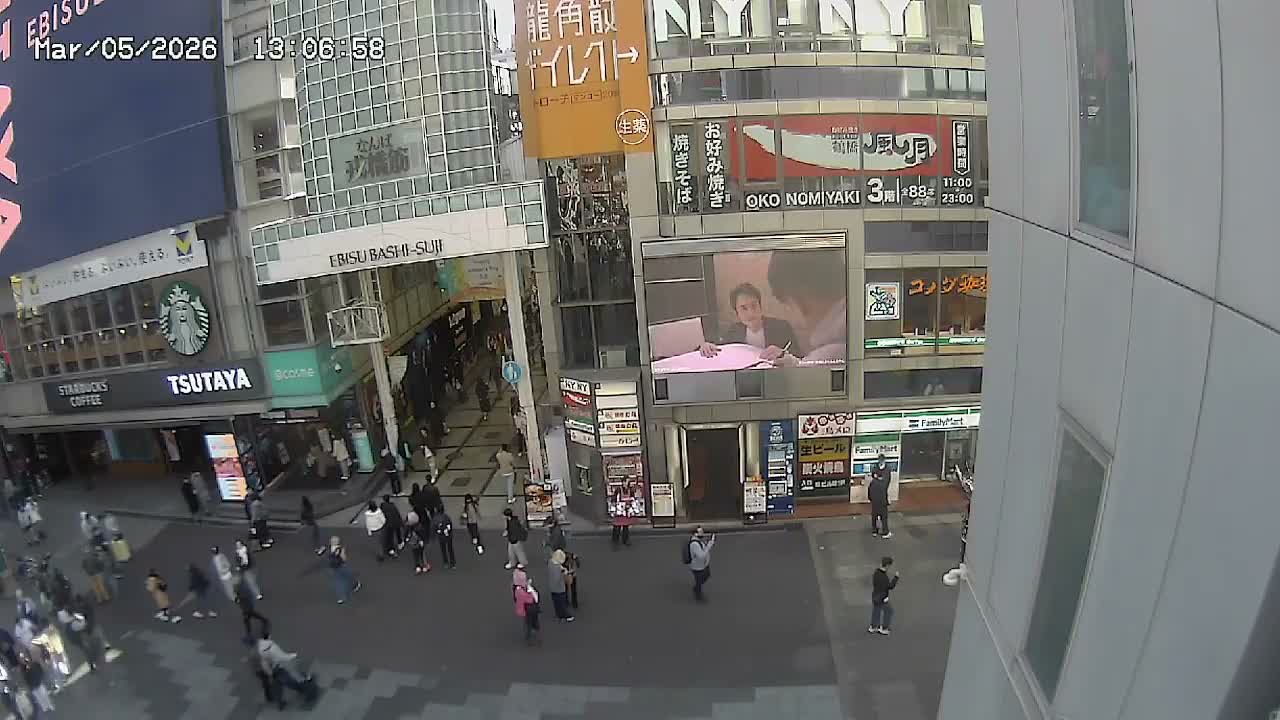 Osaka, Chuo Ward , Dotonbori, Ebisu Bashi - Suji Shopping Street Live Cam - 5-8 Chome,  Dotonbori, Chuo Ward ,Osaka, Kansai, Honshu, Japan