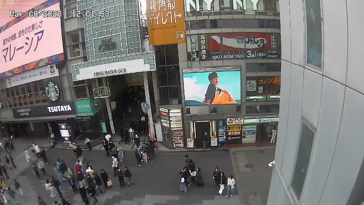 Osaka, Chuo Ward , Dotonbori, Ebisu Bashi - Suji Shopping Street Live Cam - 5-8 Chome,  Dotonbori, Chuo Ward ,Osaka, Kansai, Honshu, Japan