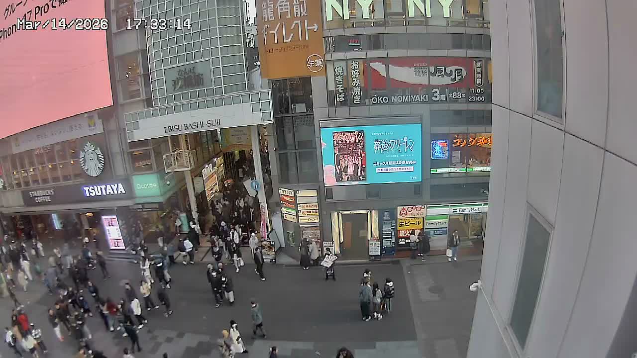Osaka, Chuo Ward , Dotonbori, Ebisu Bashi - Suji Shopping Street Live Cam - 5-8 Chome,  Dotonbori, Chuo Ward ,Osaka, Kansai, Honshu, Japan
