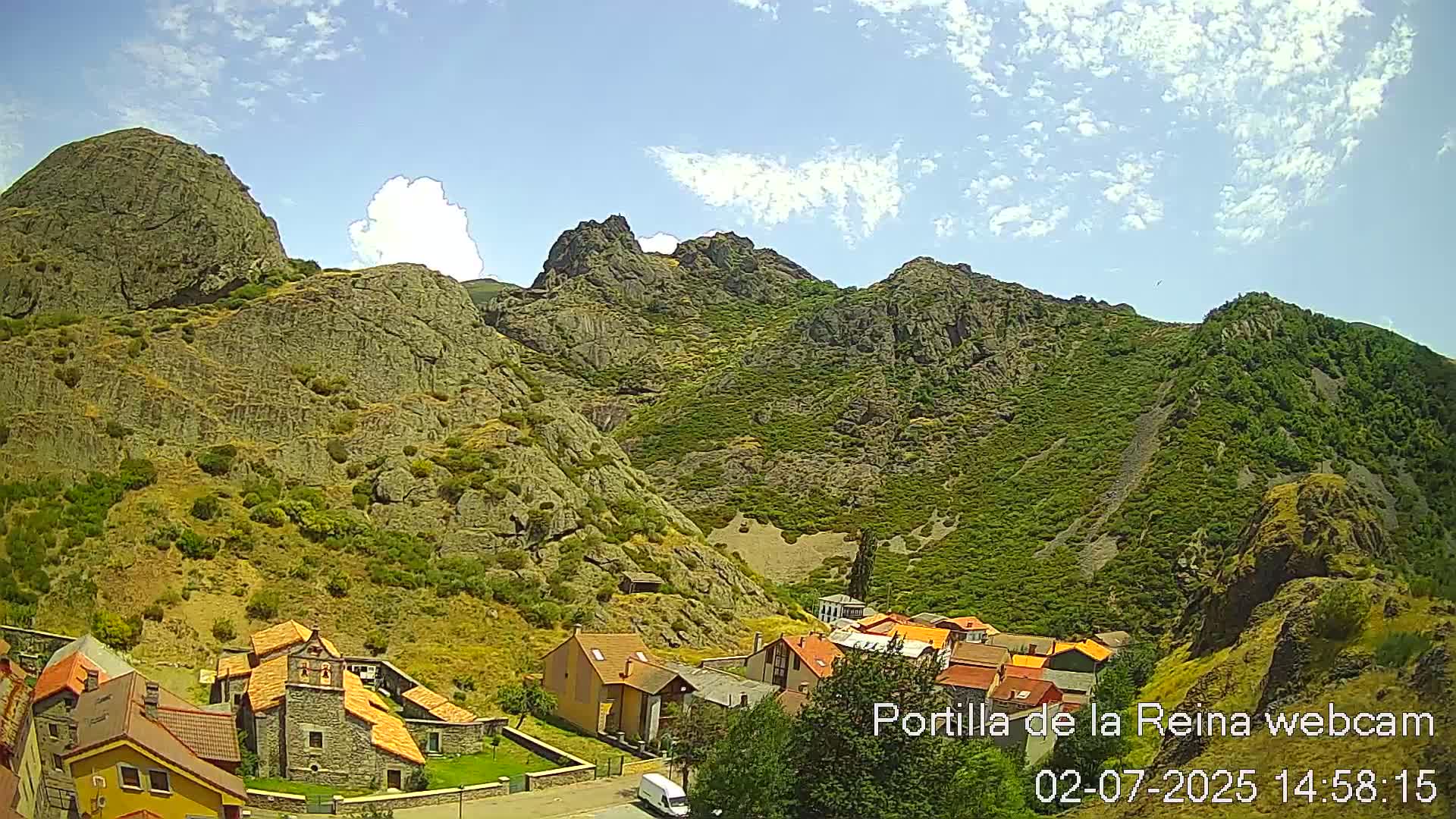 Picos de Europa National Park from Portilla de la Reina Village Live Cam - León, Castila&Leon, Spain