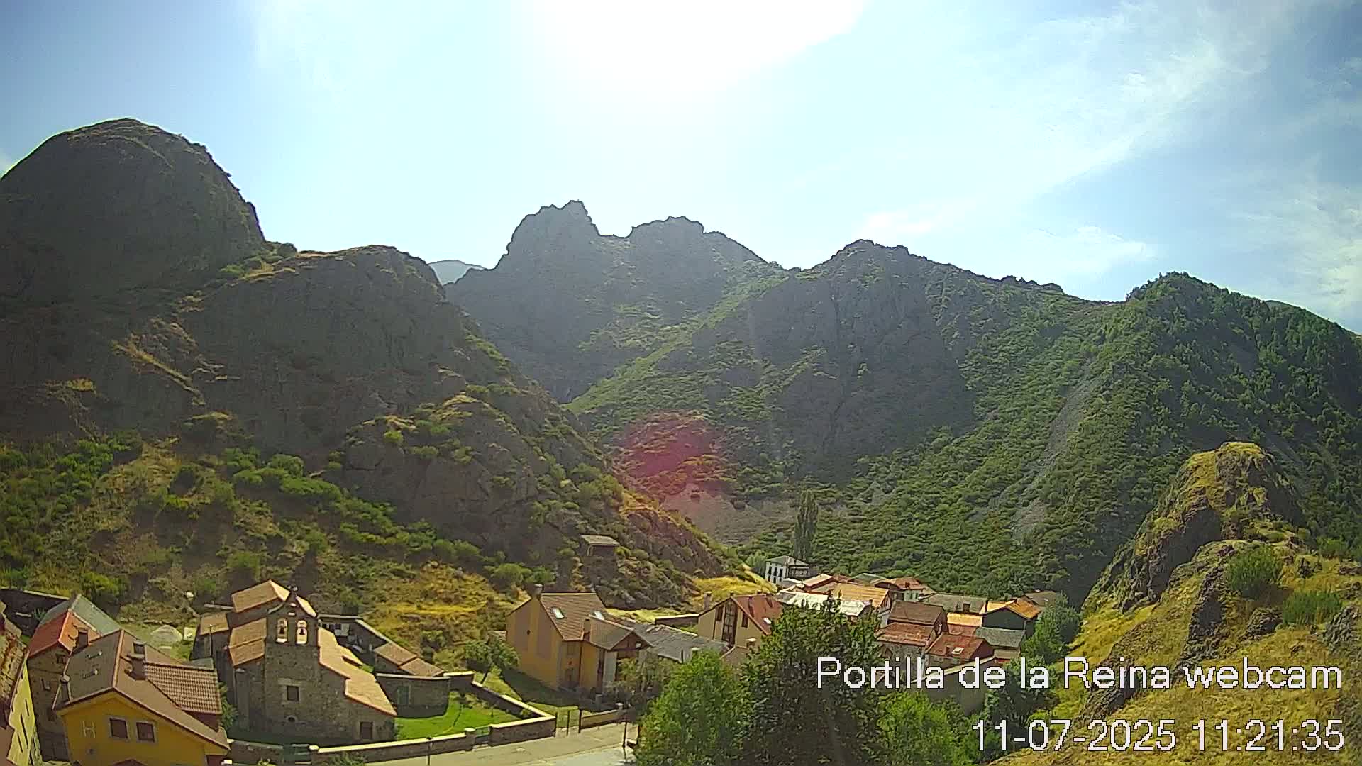 Picos de Europa National Park from Portilla de la Reina Village Live Cam - León, Castila&Leon, Spain