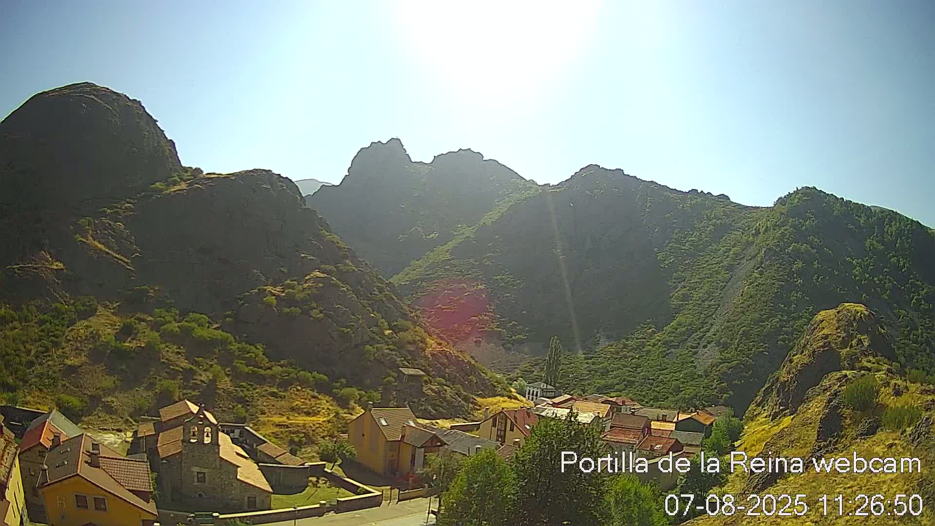 Picos de Europa National Park from Portilla de la Reina Village Live Cam - León, Castila&Leon, Spain