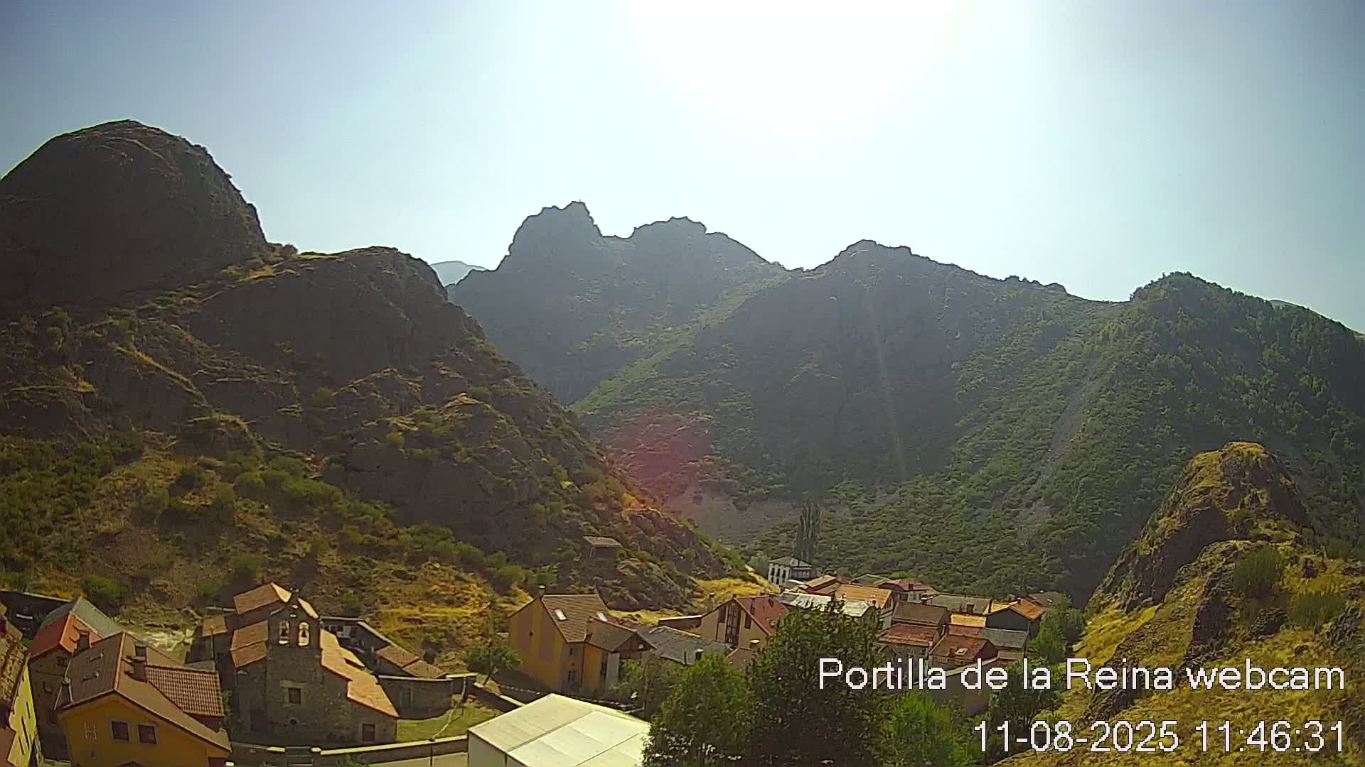 Picos de Europa National Park from Portilla de la Reina Village Live Cam - León, Castila&Leon, Spain
