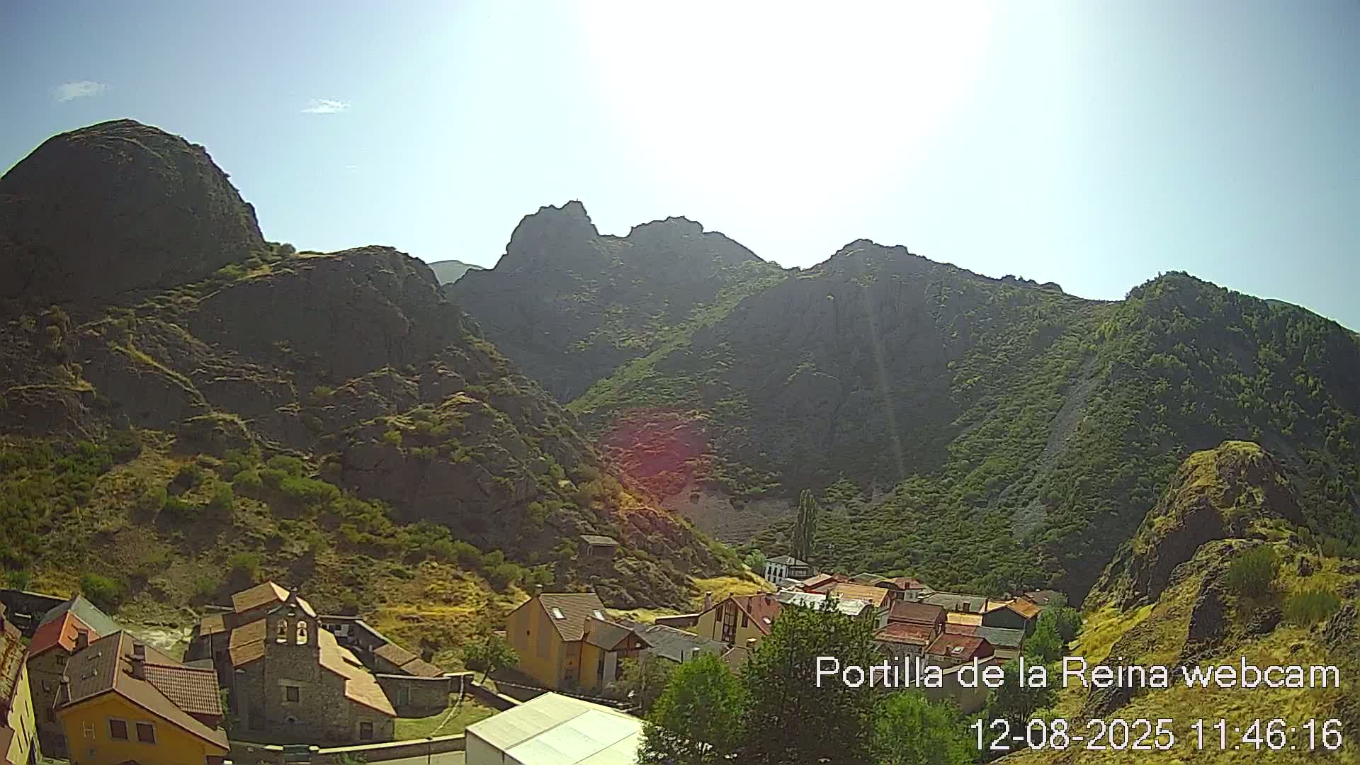 Picos de Europa National Park from Portilla de la Reina Village Live Cam - León, Castila&Leon, Spain