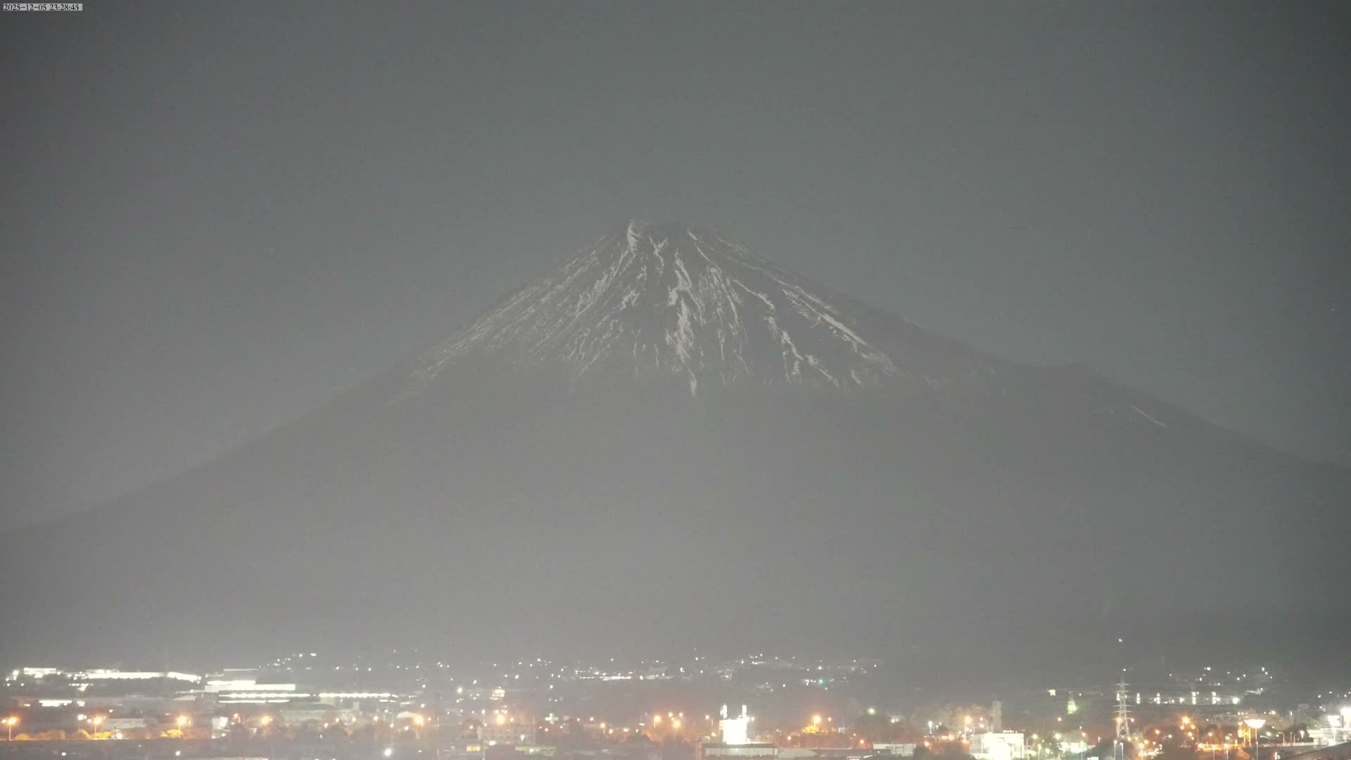 Mount Fuji &  Fujinomiya City ( 富士山と富士宮市 ) Live Cam - Kitayama, Fujinomiya, Shizuoka, Chūbu (Tōkai),  Honshu, Japan
