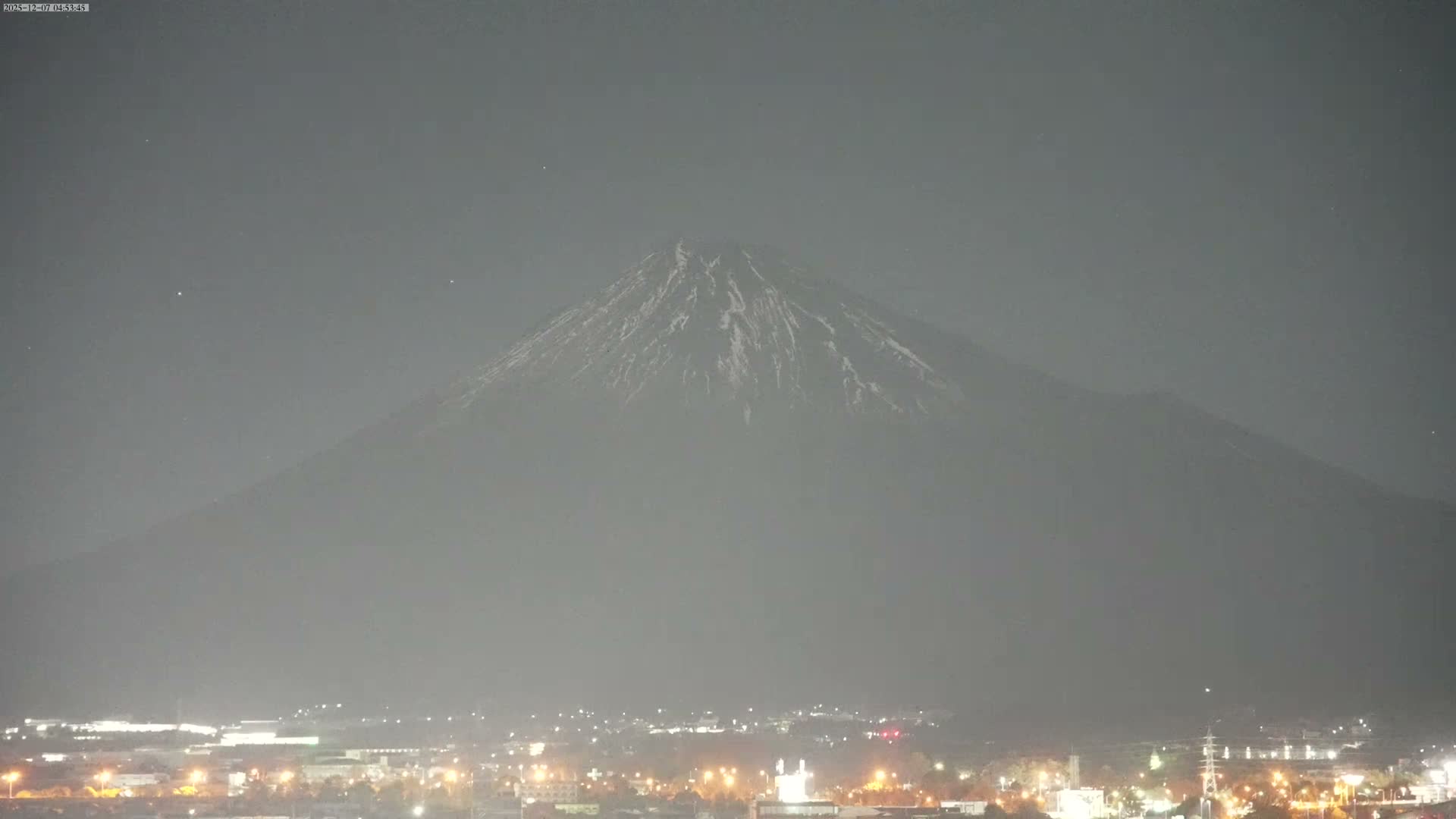 Mount Fuji &  Fujinomiya City ( 富士山と富士宮市 ) Live Cam - Kitayama, Fujinomiya, Shizuoka, Chūbu (Tōkai),  Honshu, Japan
