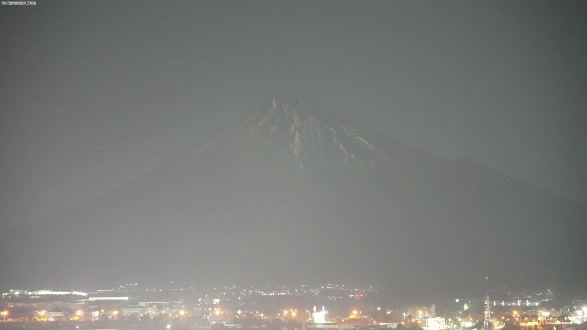 Mount Fuji &  Fujinomiya City ( 富士山と富士宮市 ) Live Cam - Kitayama, Fujinomiya, Shizuoka, Chūbu (Tōkai),  Honshu, Japan