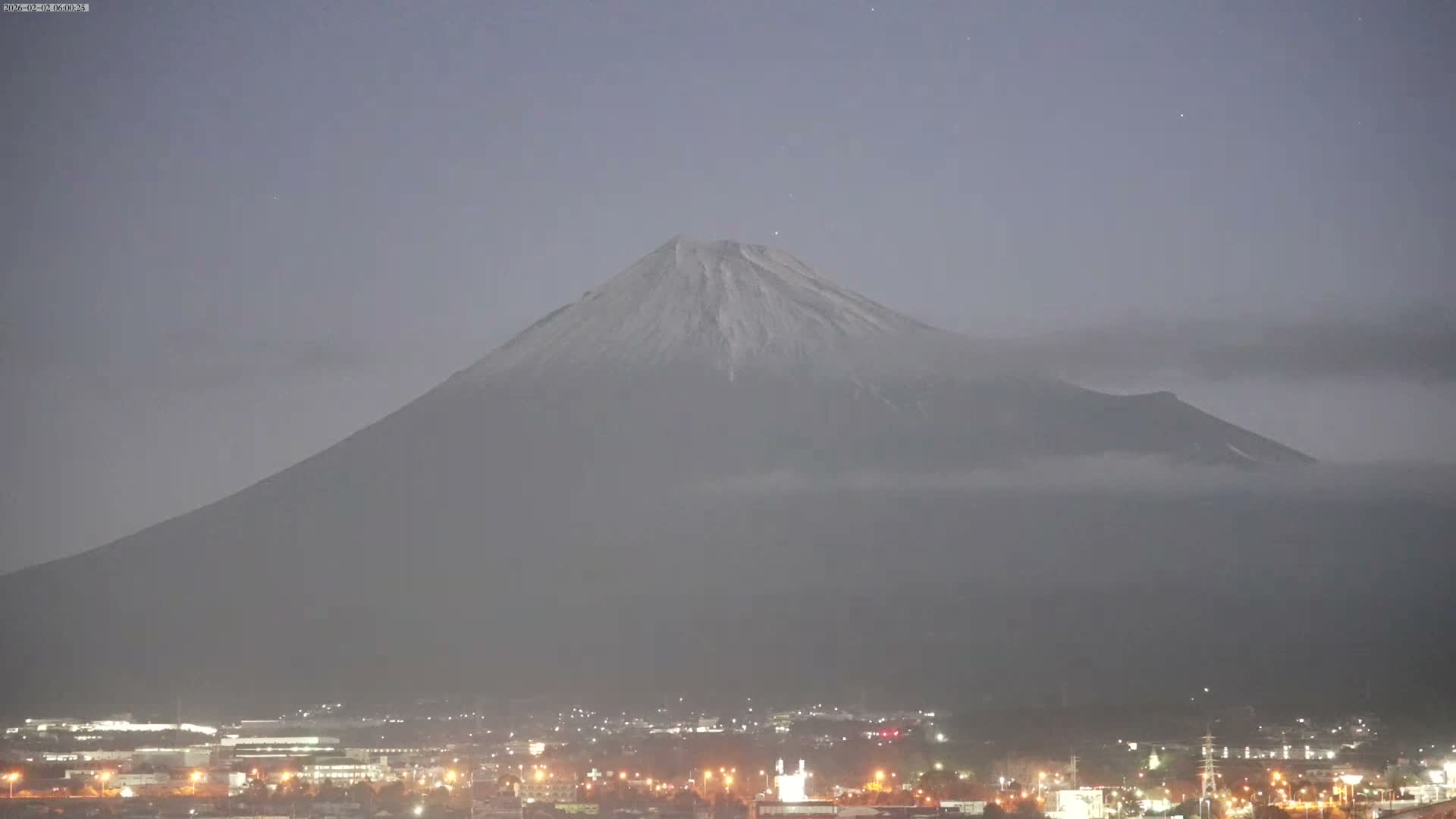 Mount Fuji &  Fujinomiya City ( 富士山と富士宮市 ) Live Cam - Kitayama, Fujinomiya, Shizuoka, Chūbu (Tōkai),  Honshu, Japan