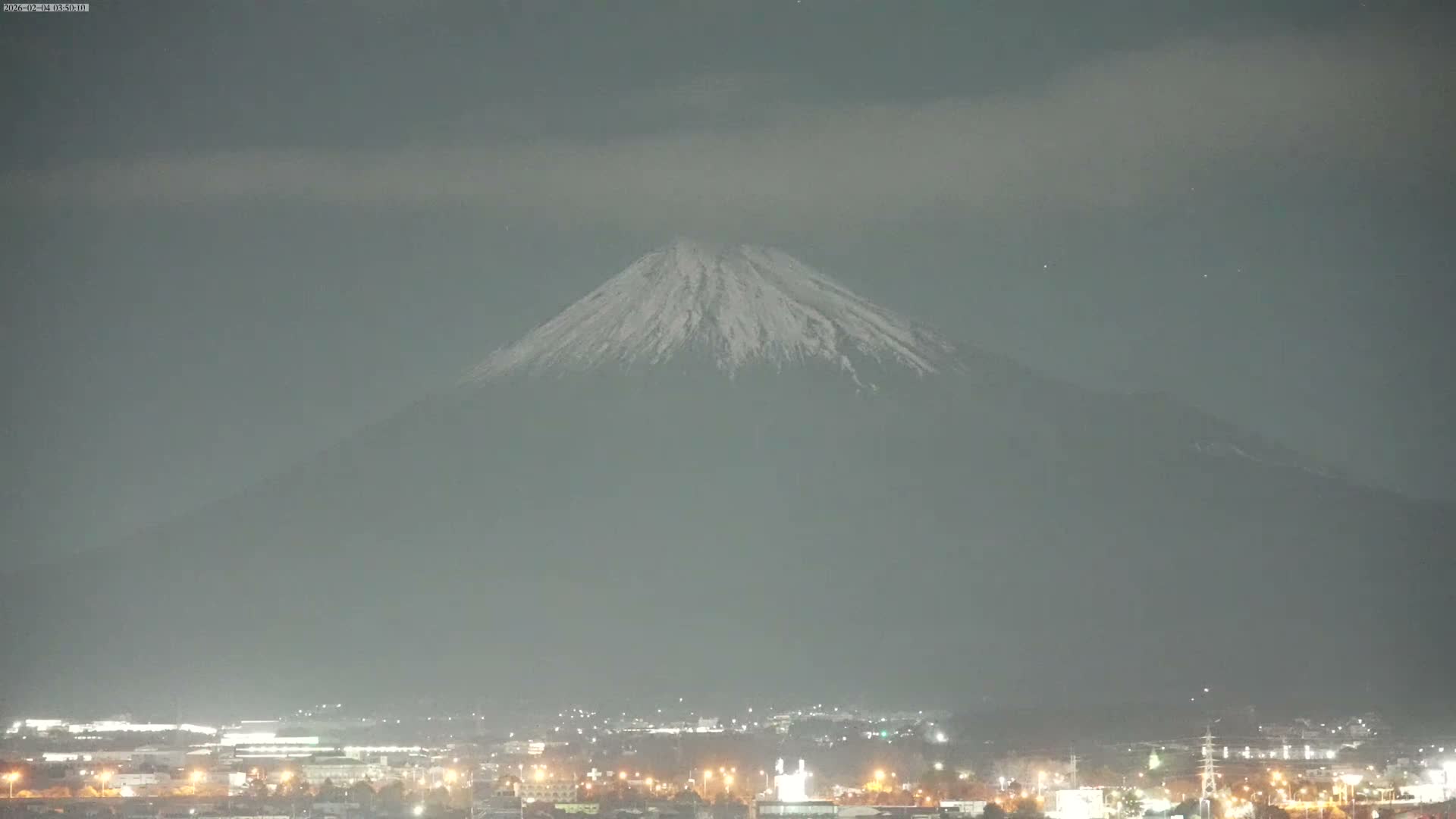 Mount Fuji &  Fujinomiya City ( 富士山と富士宮市 ) Live Cam - Kitayama, Fujinomiya, Shizuoka, Chūbu (Tōkai),  Honshu, Japan