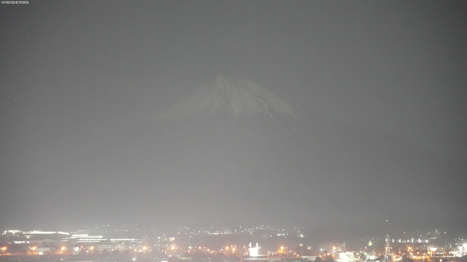 Mount Fuji &  Fujinomiya City ( 富士山と富士宮市 ) Live Cam - Kitayama, Fujinomiya, Shizuoka, Chūbu (Tōkai),  Honshu, Japan