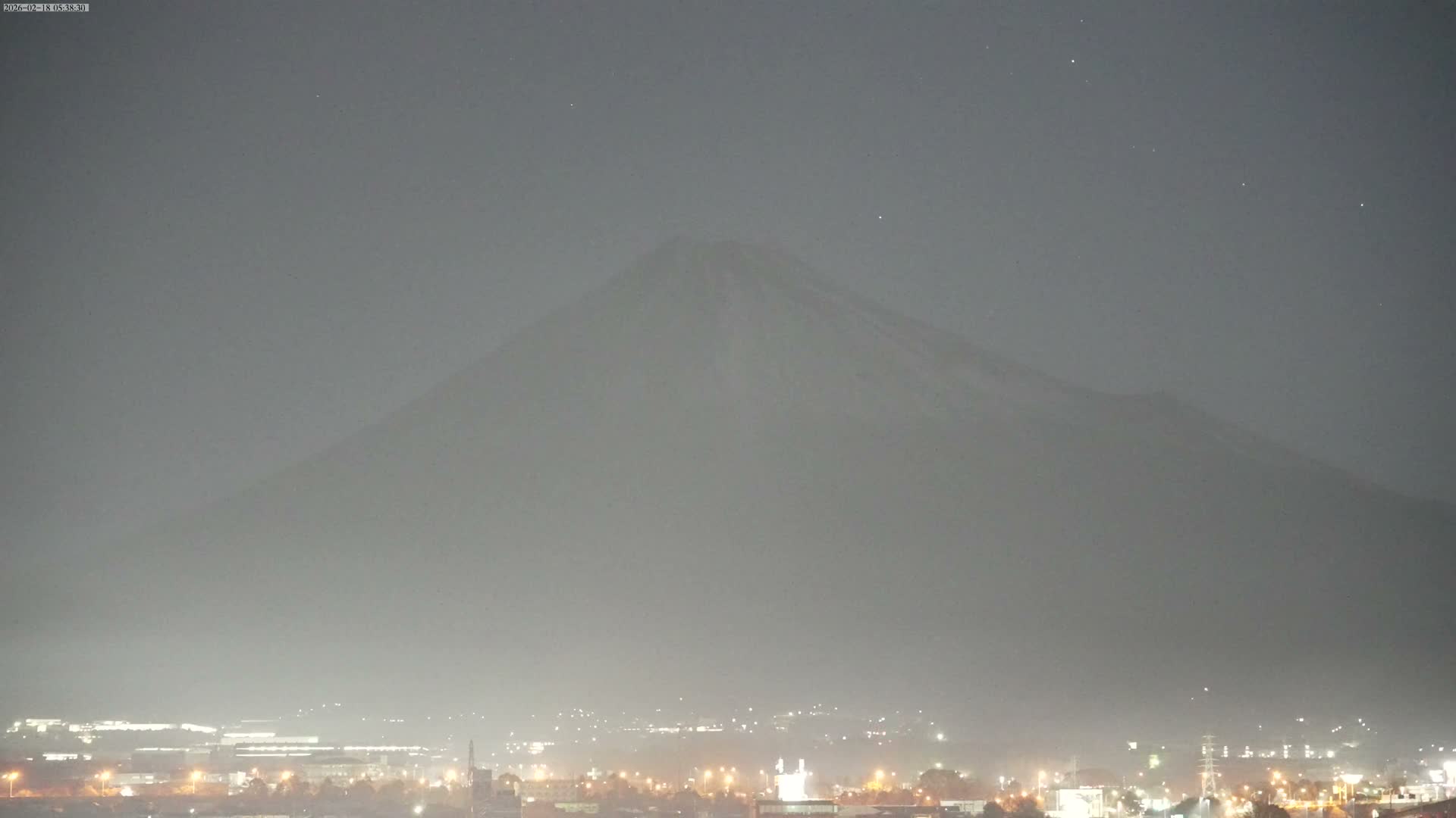 Mount Fuji &  Fujinomiya City ( 富士山と富士宮市 ) Live Cam - Kitayama, Fujinomiya, Shizuoka, Chūbu (Tōkai),  Honshu, Japan