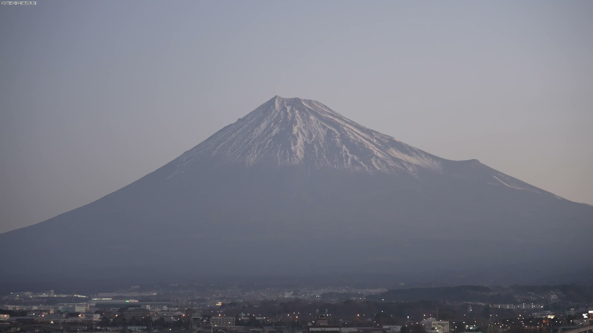 Mount Fuji &  Fujinomiya City ( 富士山と富士宮市 ) Live Cam - Kitayama, Fujinomiya, Shizuoka, Chūbu (Tōkai),  Honshu, Japan
