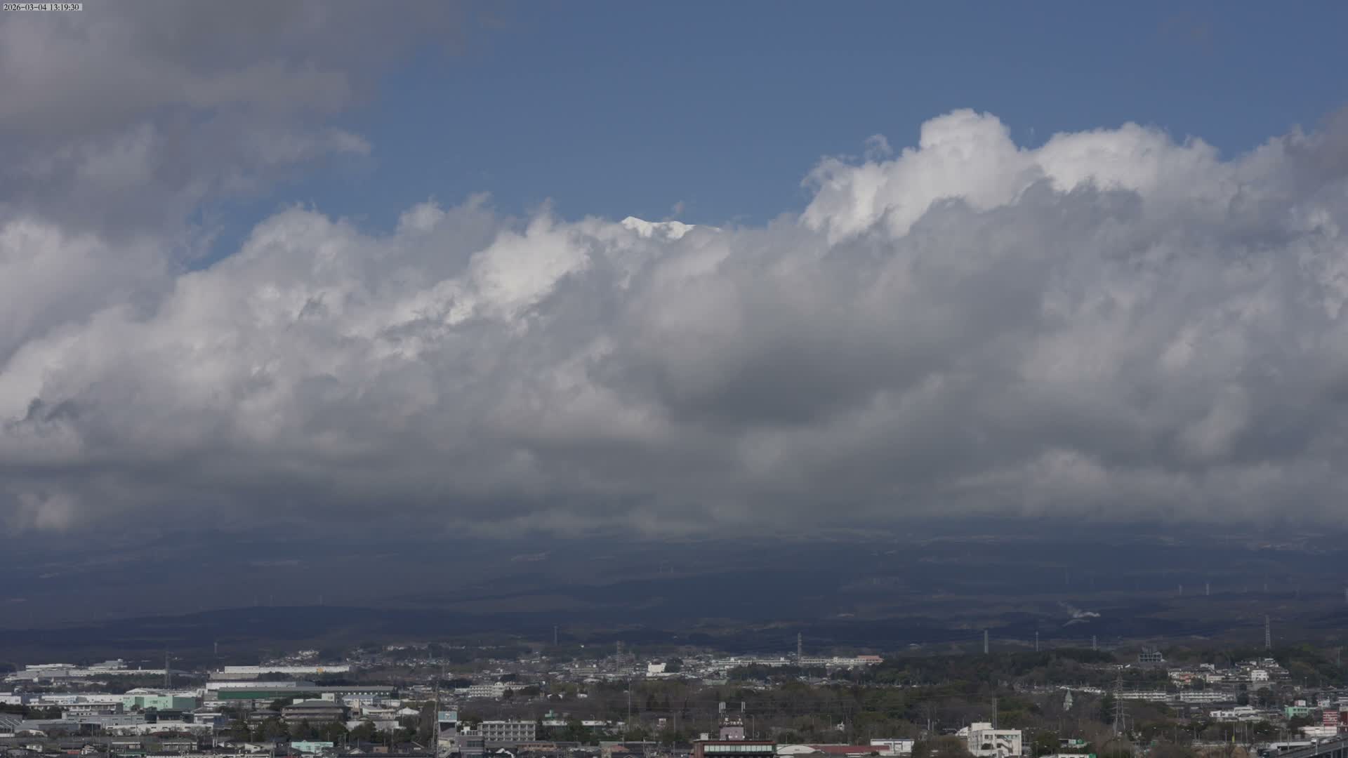 Mount Fuji &  Fujinomiya City ( 富士山と富士宮市 ) Live Cam - Kitayama, Fujinomiya, Shizuoka, Chūbu (Tōkai),  Honshu, Japan